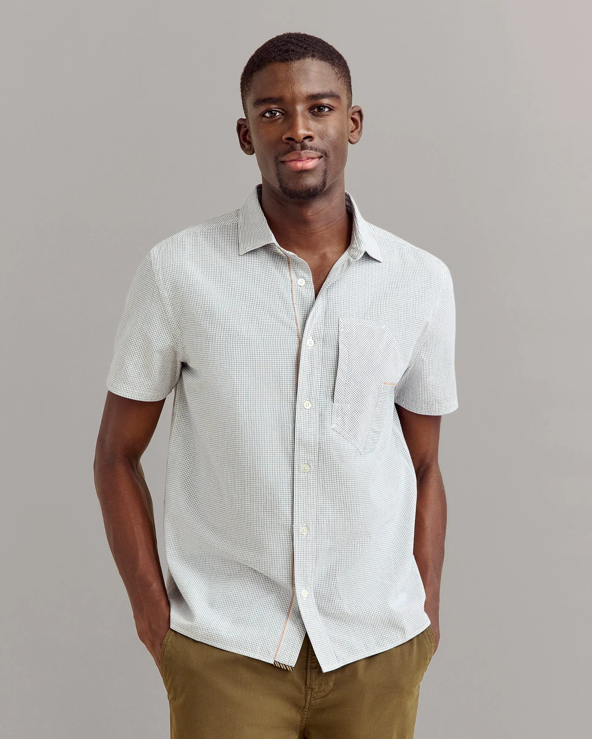 Short Sleeve Selvedge Work Shirt sold by Billy Reid product image thumbnail 2