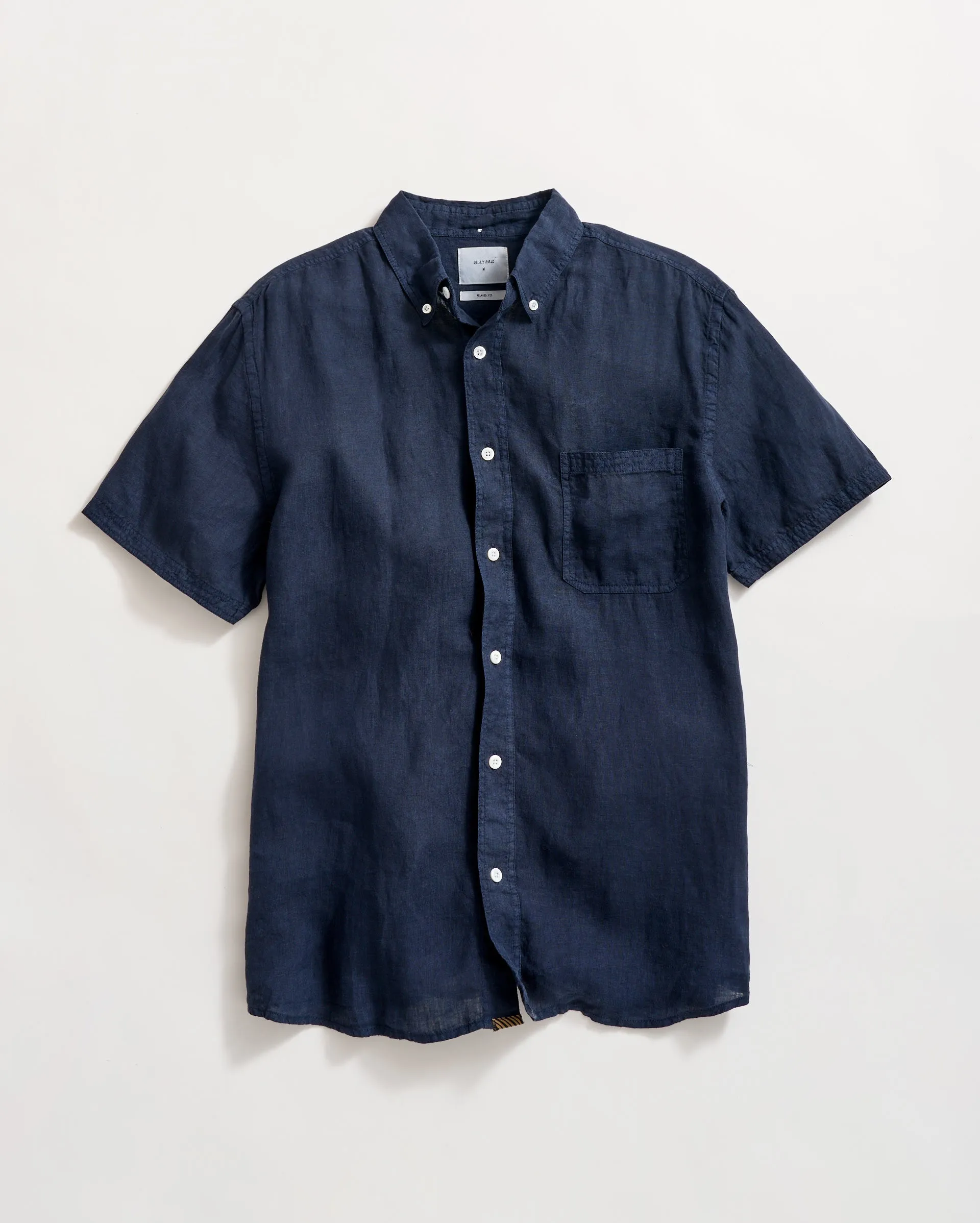 Short Sleeve Linen Tuscumbia Shirt Button Down sold by Billy Reid