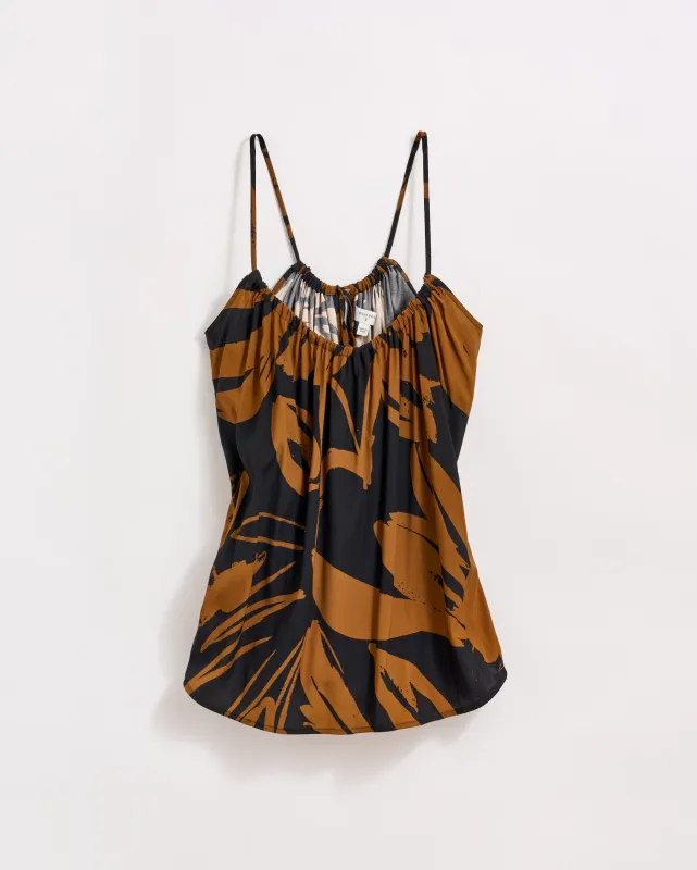 Silk Brush Stroke Floral Shirred Cami sold by Billy Reid