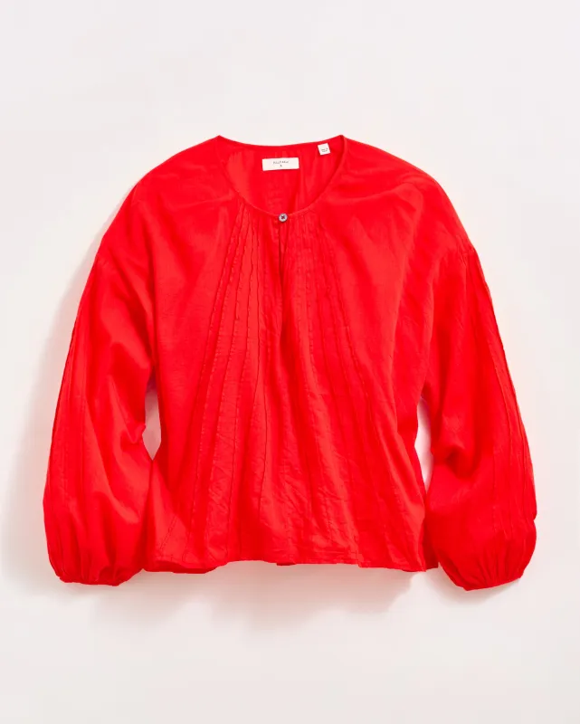 Sunray Pintuck Blouse sold by Billy Reid