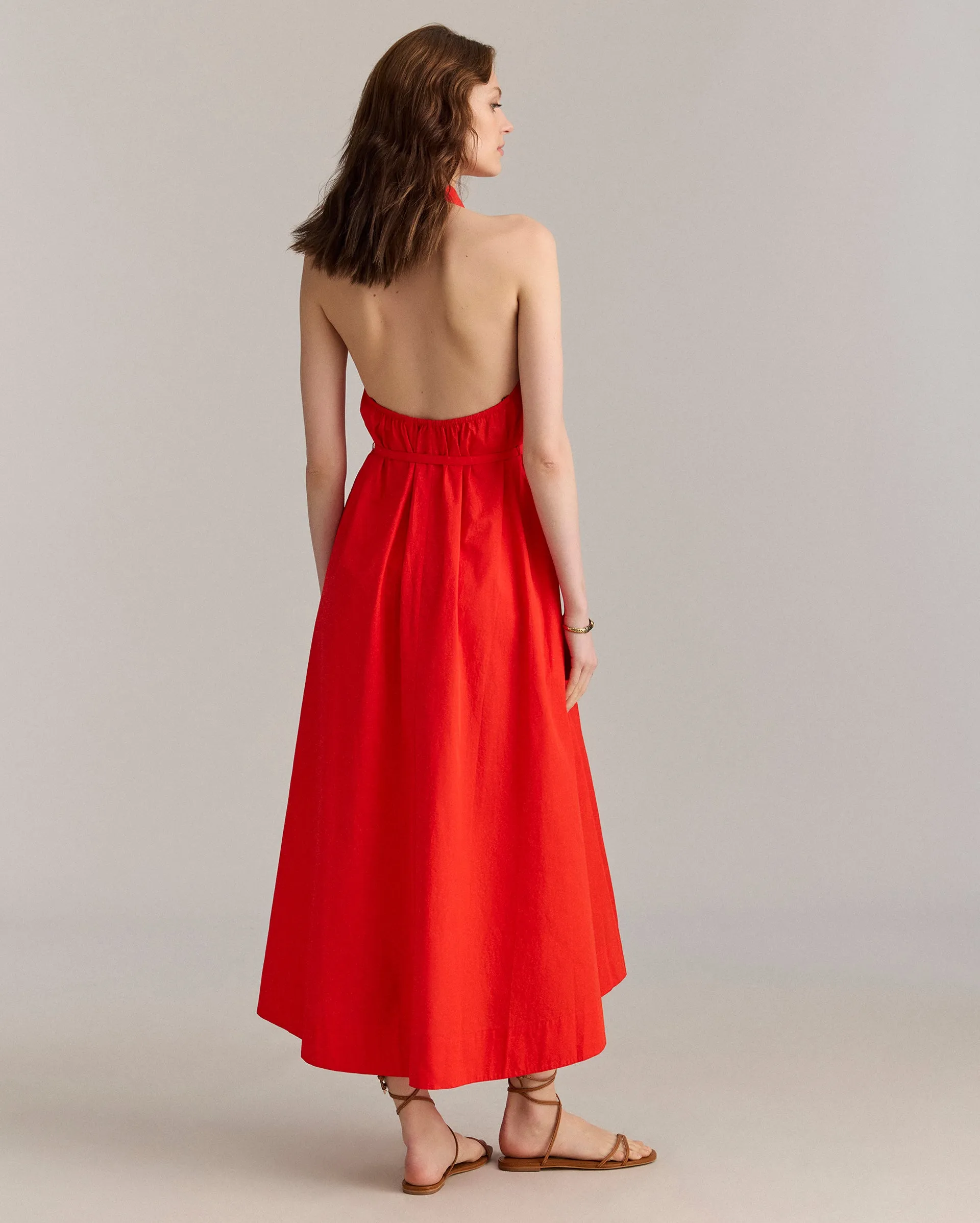 Poplin Halterneck Shirt Dress sold by Billy Reid product image thumbnail 4