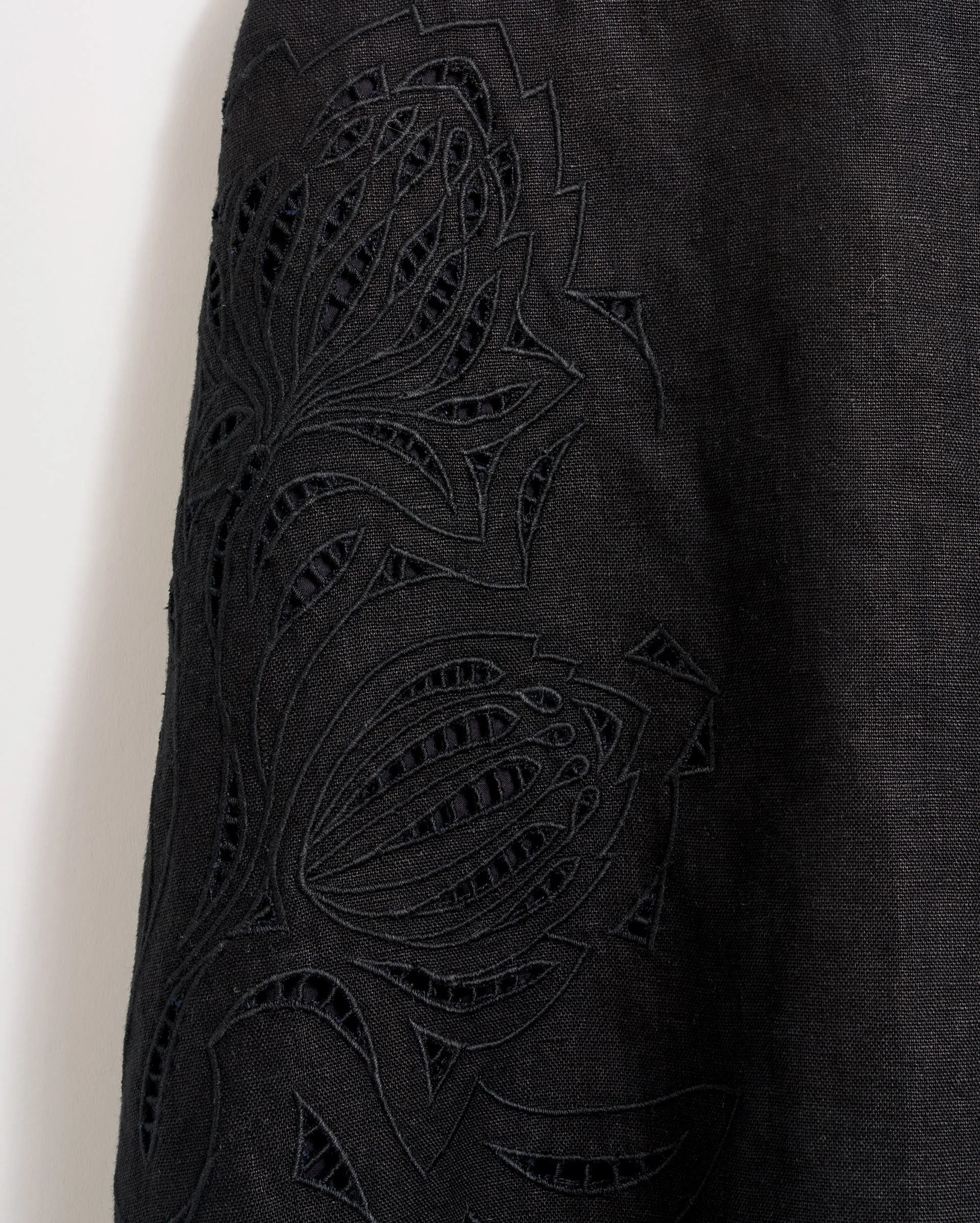 Linen Protea Eyelet Skirt sold by Billy Reid product image thumbnail 4