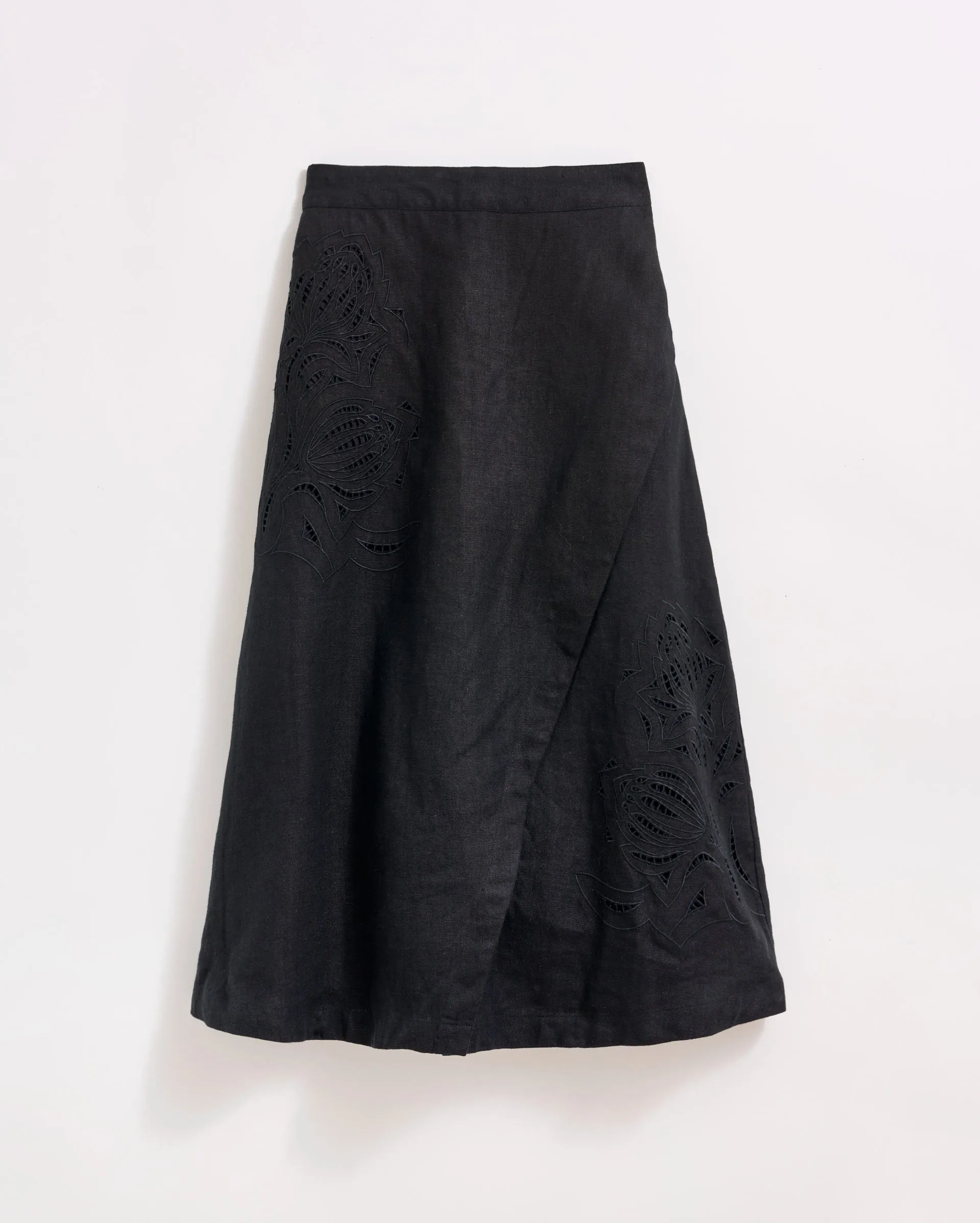 Linen Protea Eyelet Skirt sold by Billy Reid