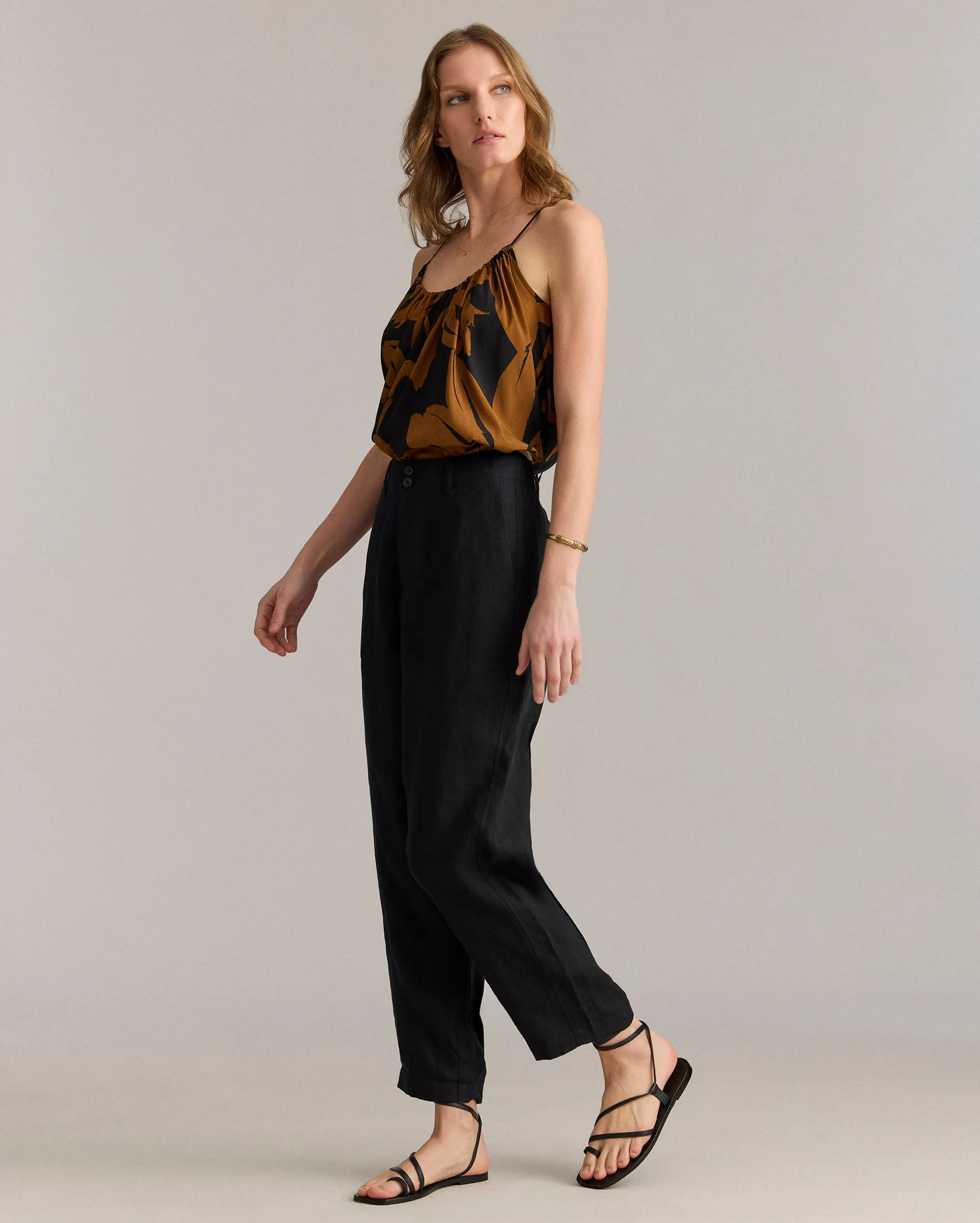 Linen Barrel Pant sold by Billy Reid product image thumbnail 4