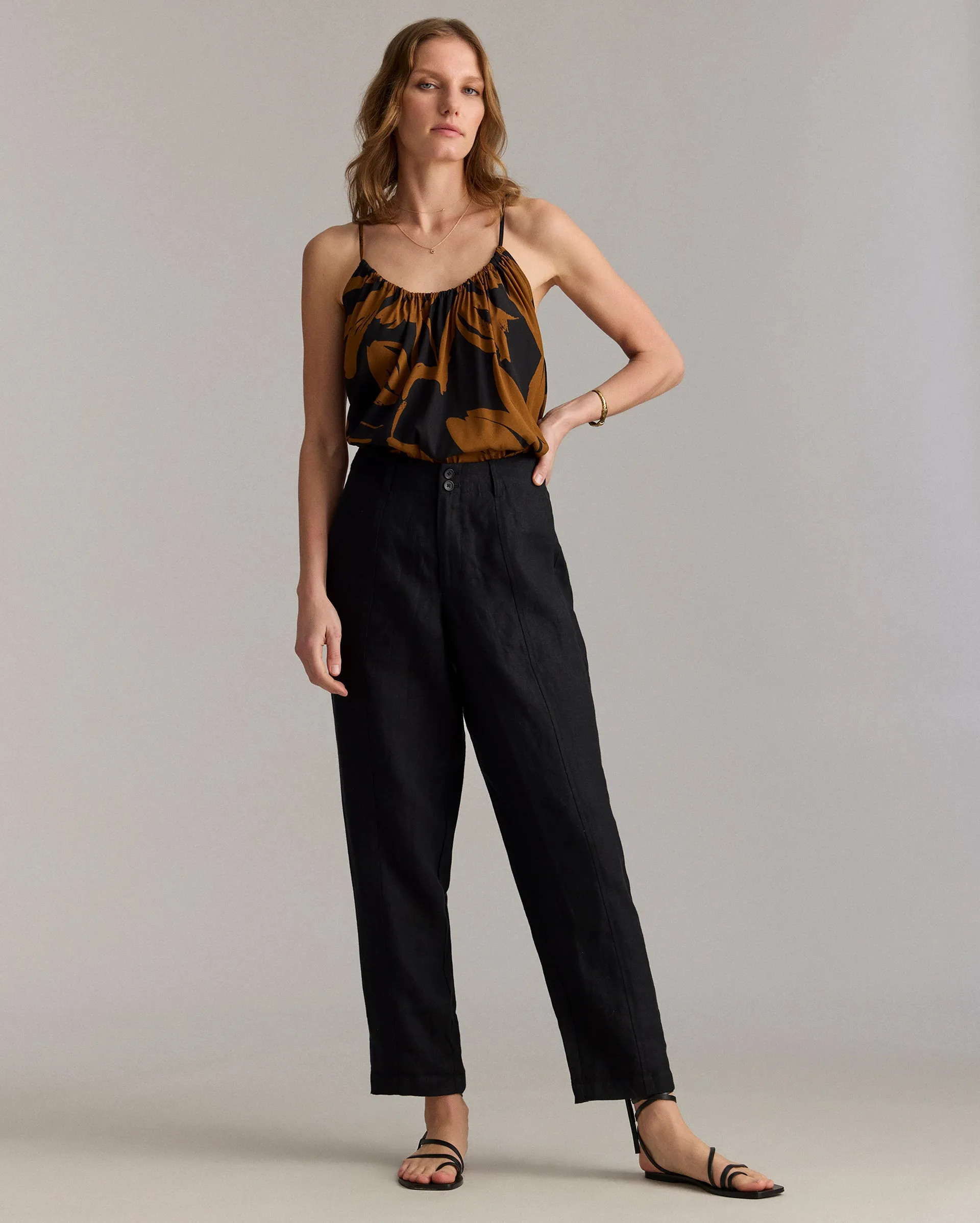 Linen Barrel Pant sold by Billy Reid product image thumbnail 2