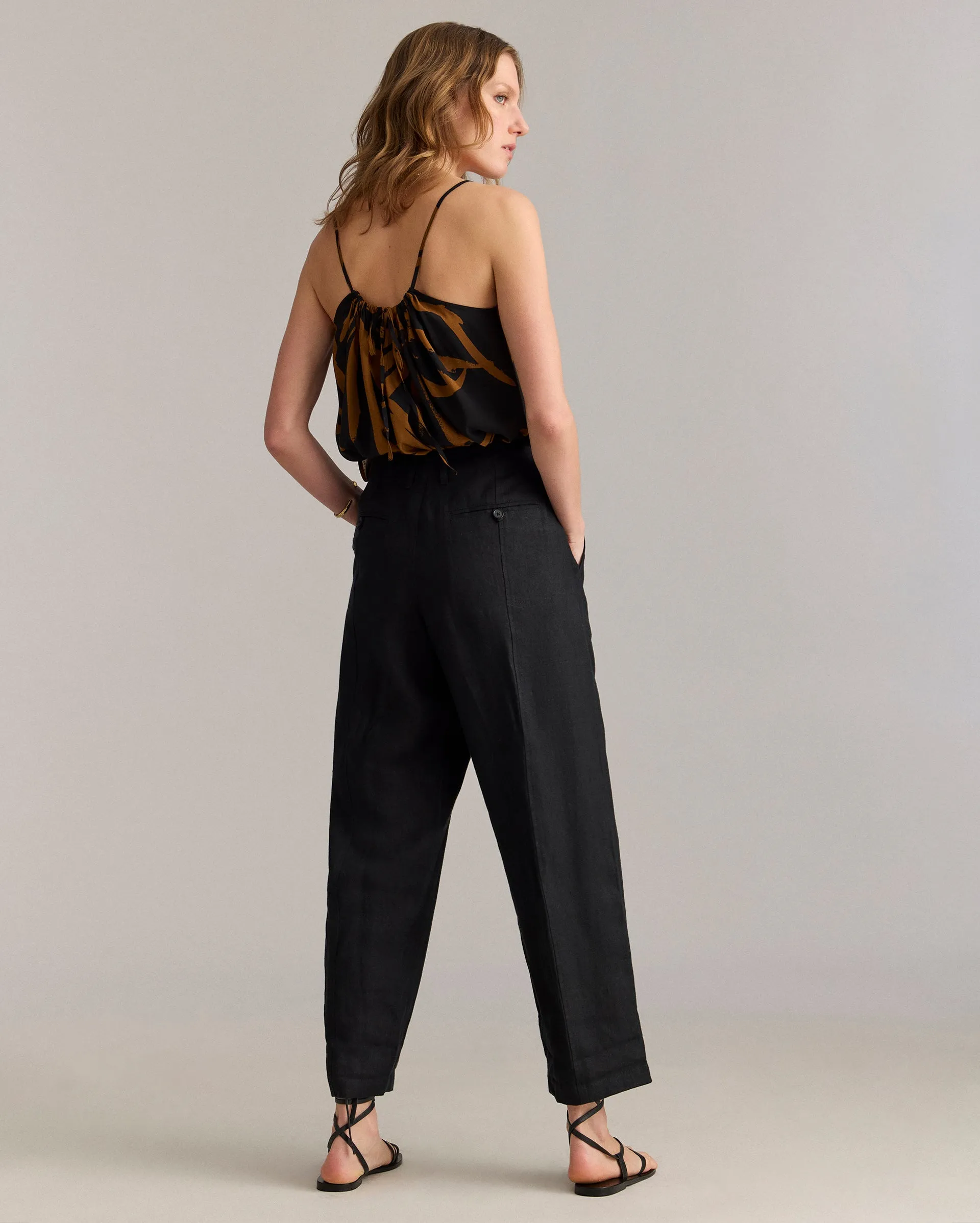 Linen Barrel Pant sold by Billy Reid product image thumbnail 3