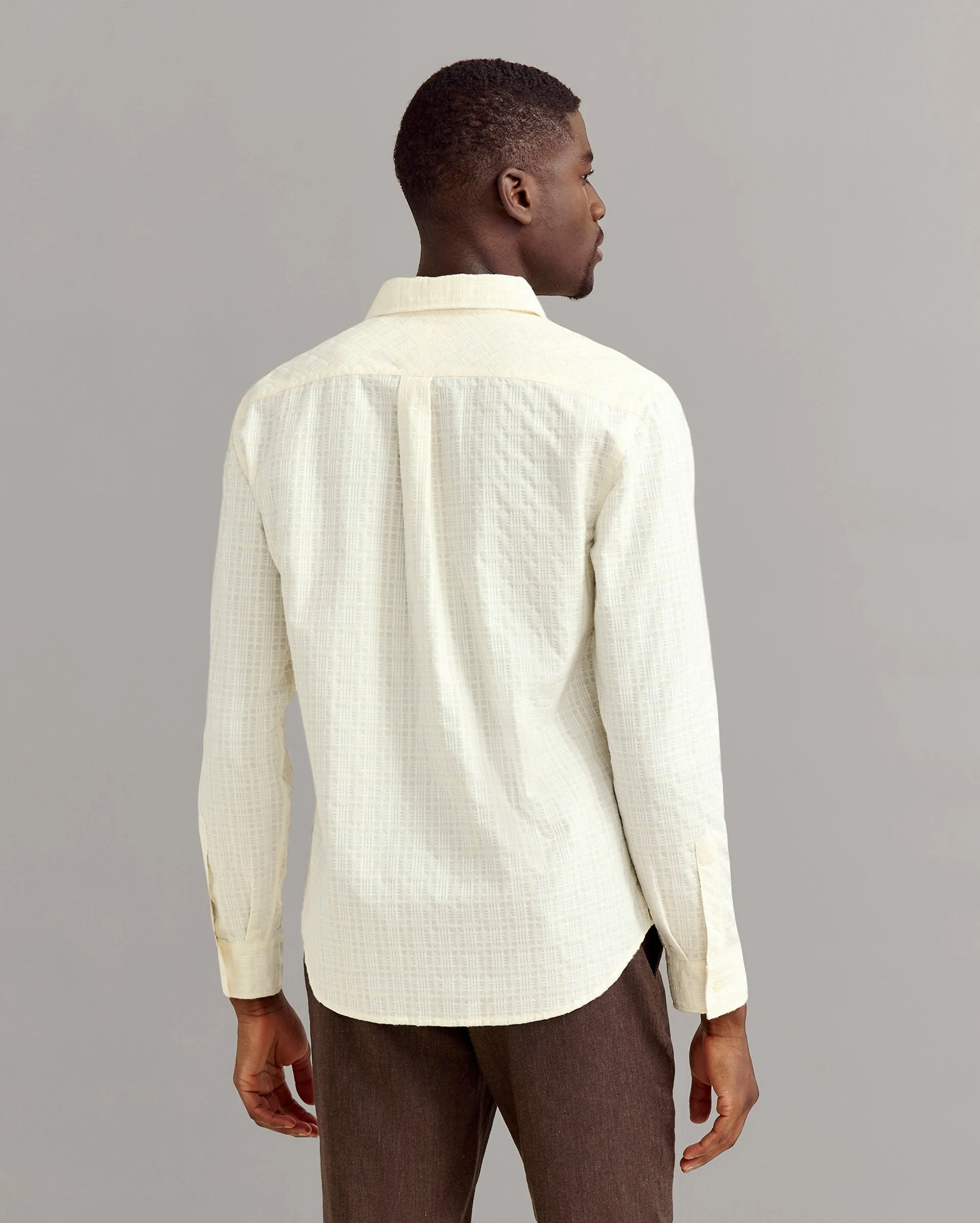 Grid Dobby River Shirt sold by Billy Reid product image thumbnail 4