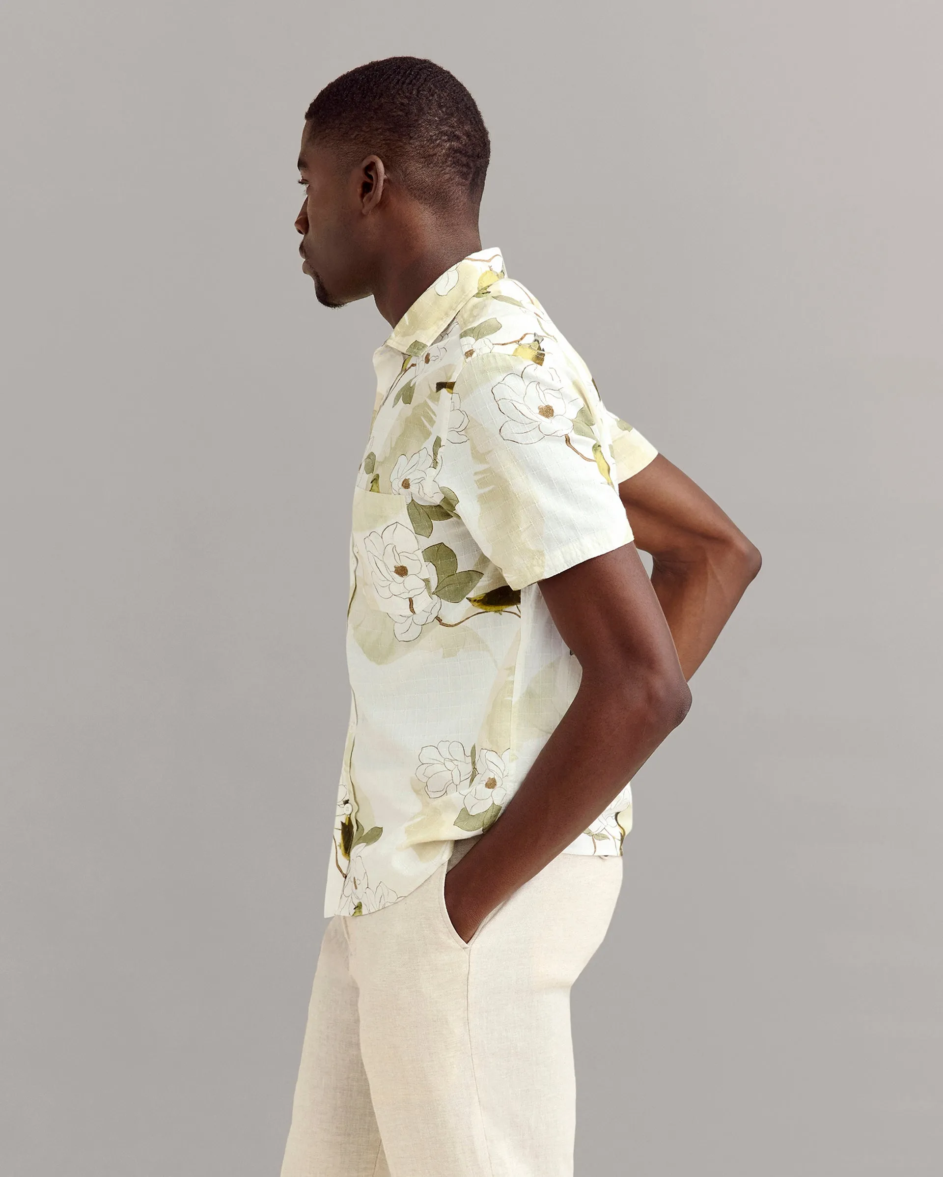 Short Sleeve Grid Yellowhammer Treme Shirt sold by Billy Reid product image thumbnail 4