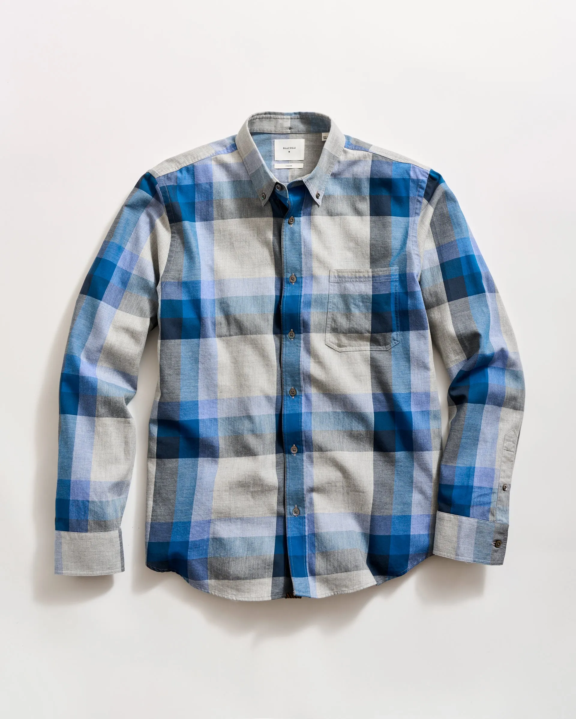 Large Scale Plaid Melange Tuscumbia Shirt Button Down sold by Billy Reid