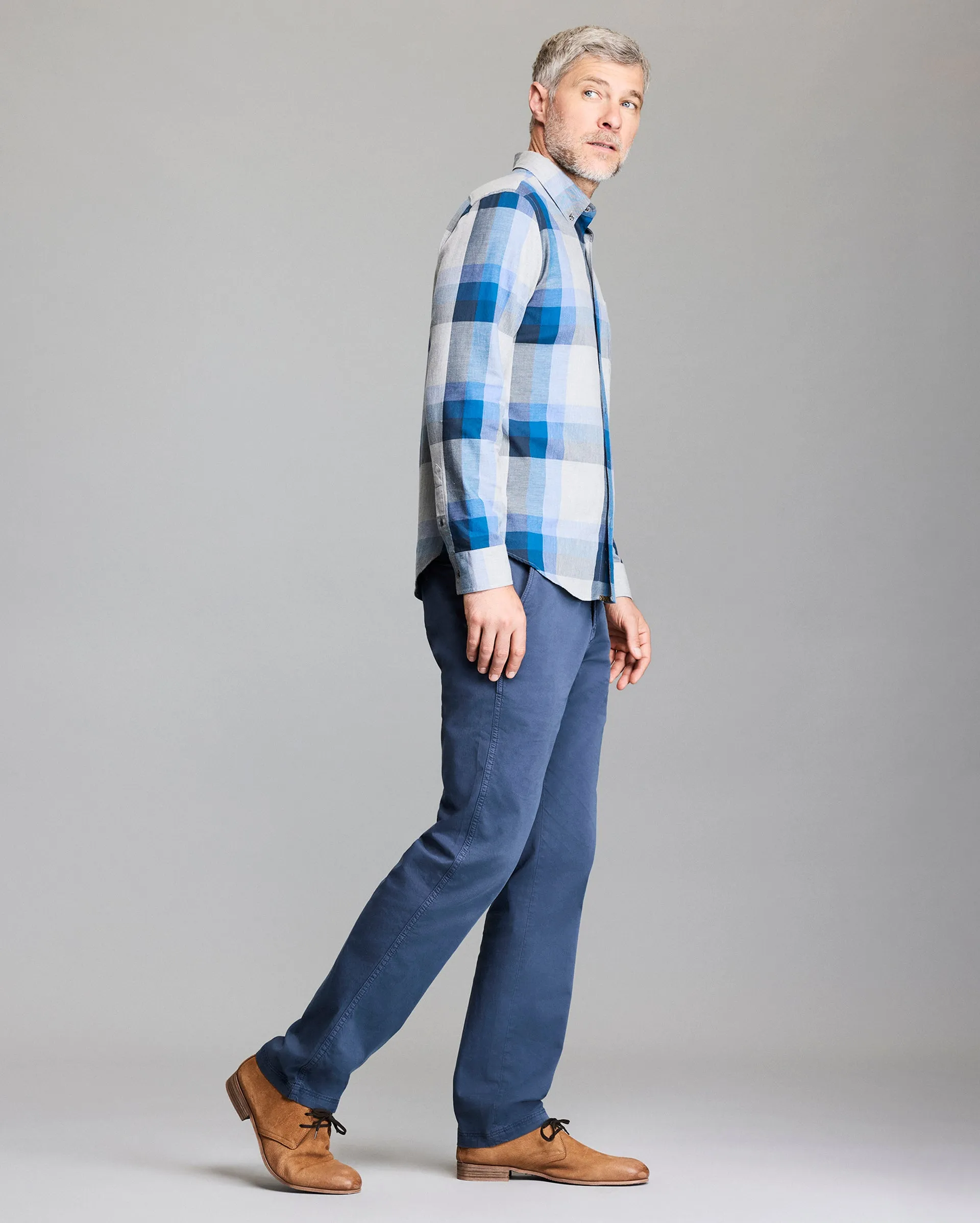 Large Scale Plaid Melange Tuscumbia Shirt Button Down sold by Billy Reid product image thumbnail 4