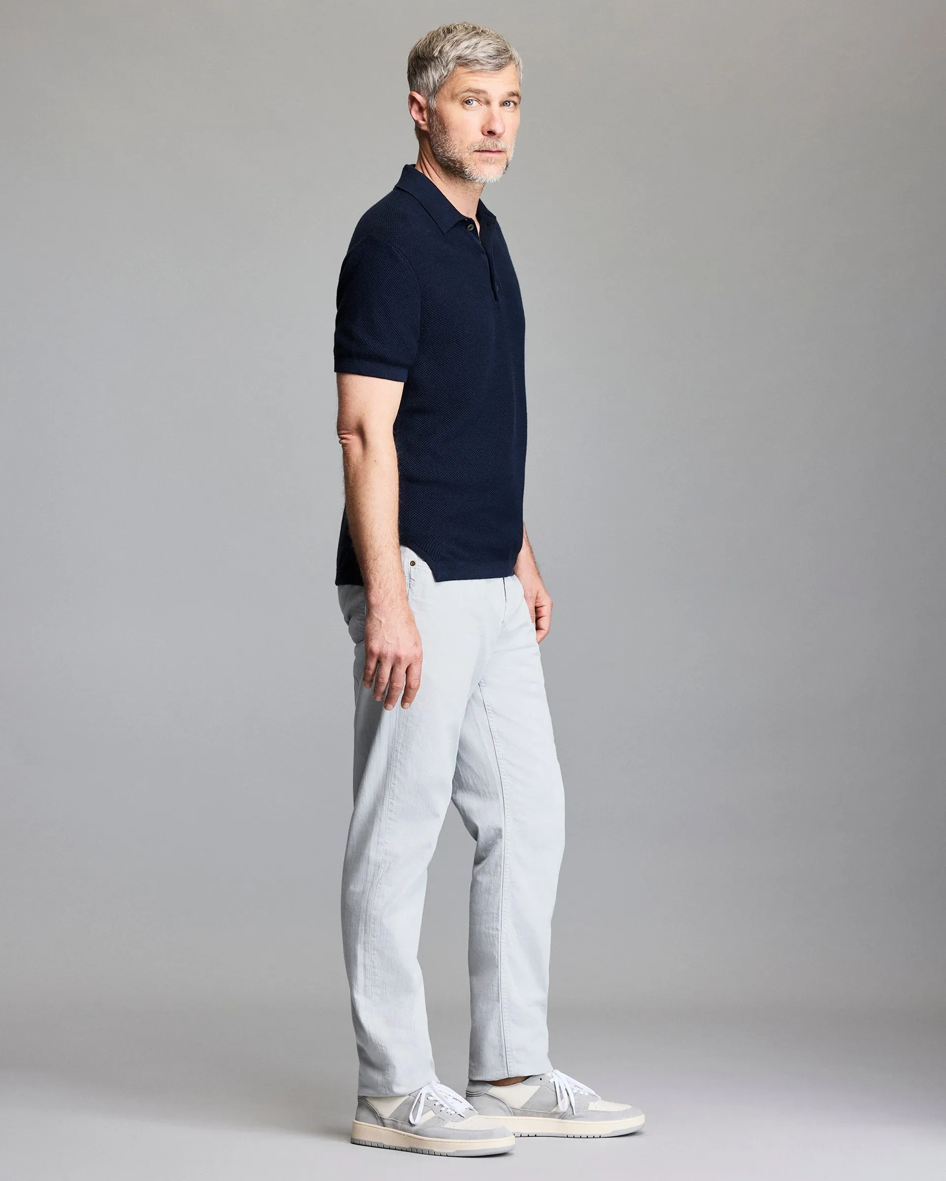 Pique Sweater Polo sold by Billy Reid product image thumbnail 3