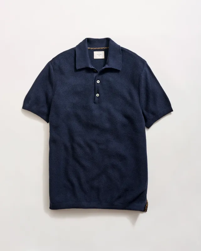 Pique Sweater Polo sold by Billy Reid