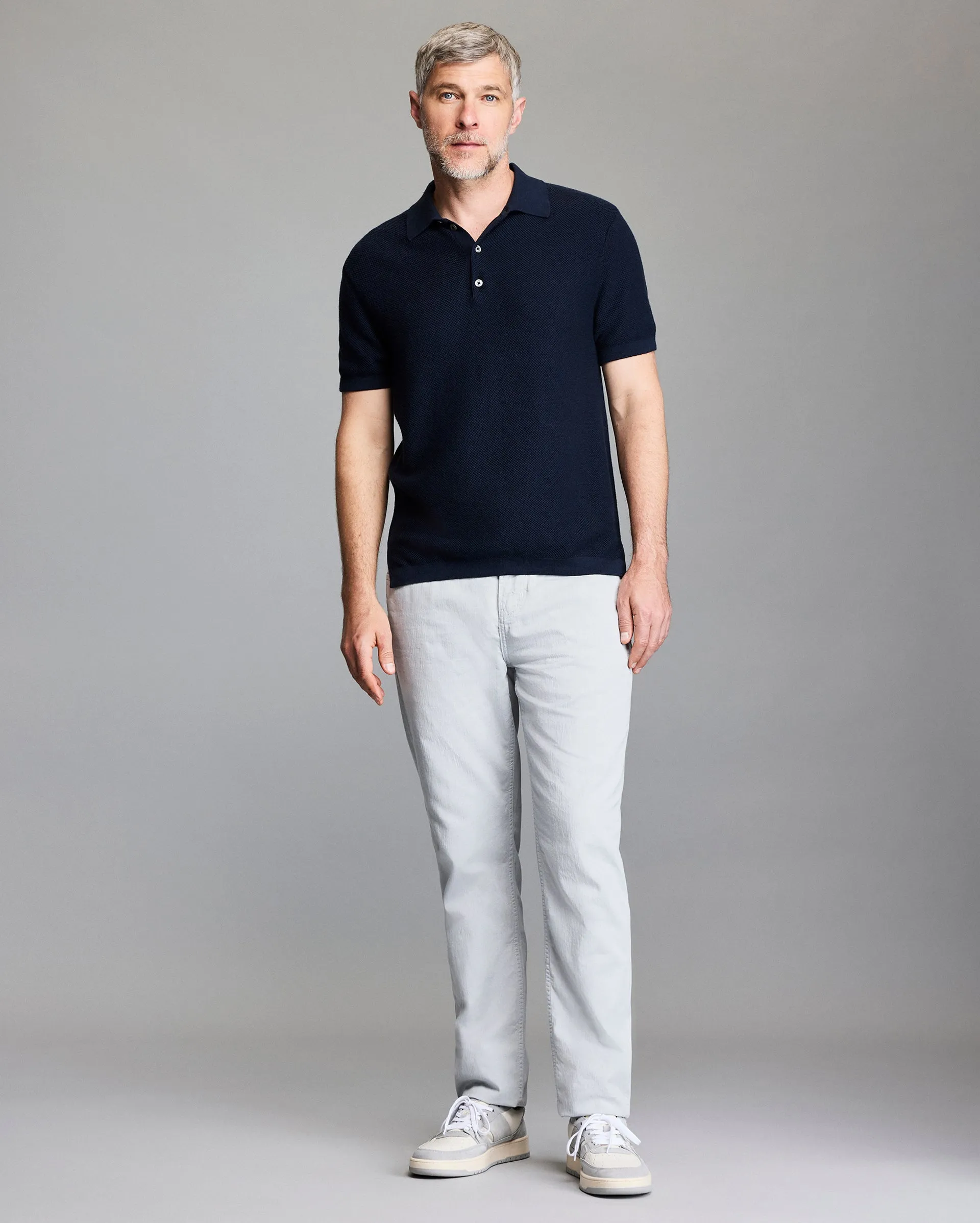 Pique Sweater Polo sold by Billy Reid product image thumbnail 2