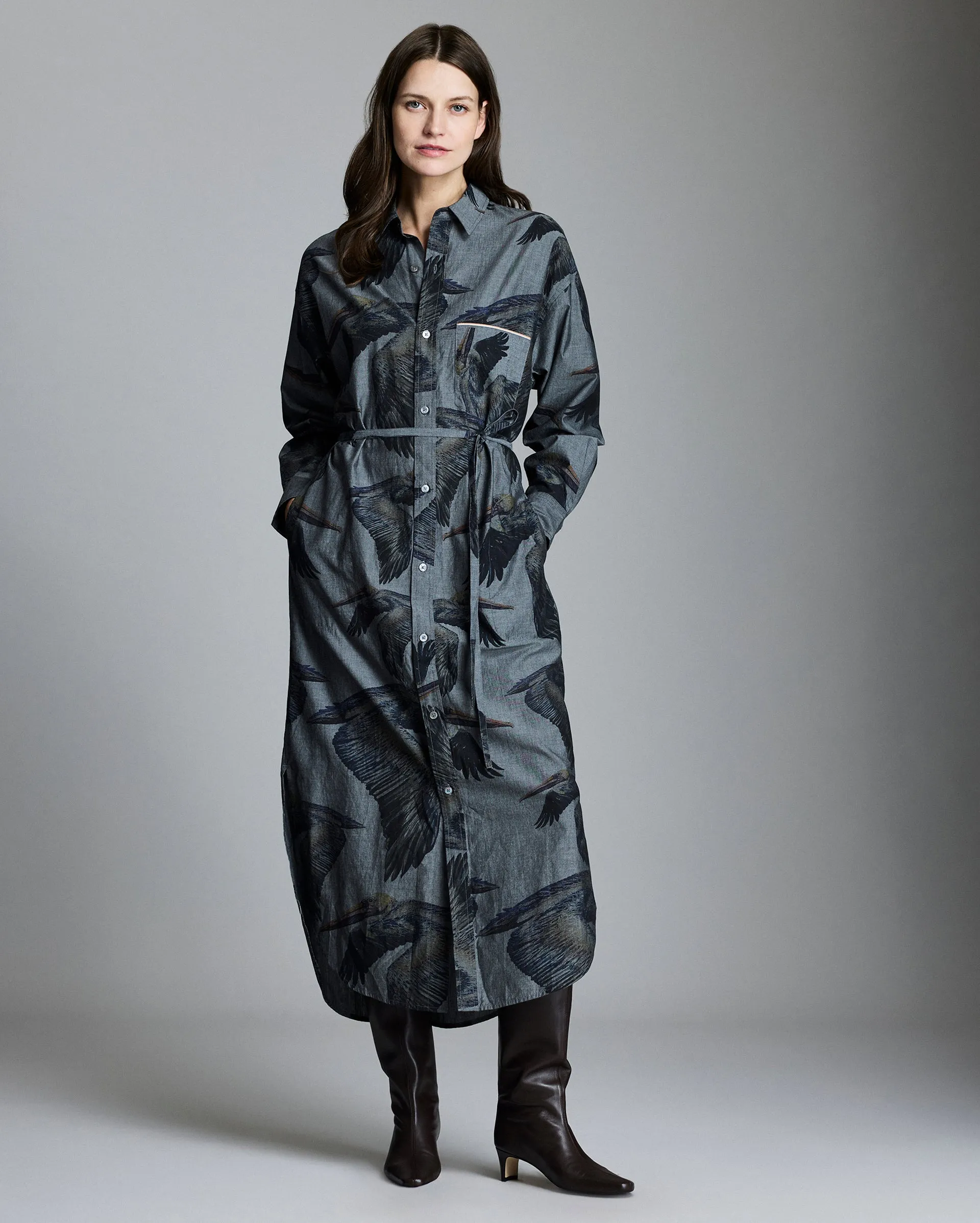 Bradley Gordon x Billy Reid Pelican MSL 1 Pocket Maxi Dress sold by Billy Reid product image thumbnail 2