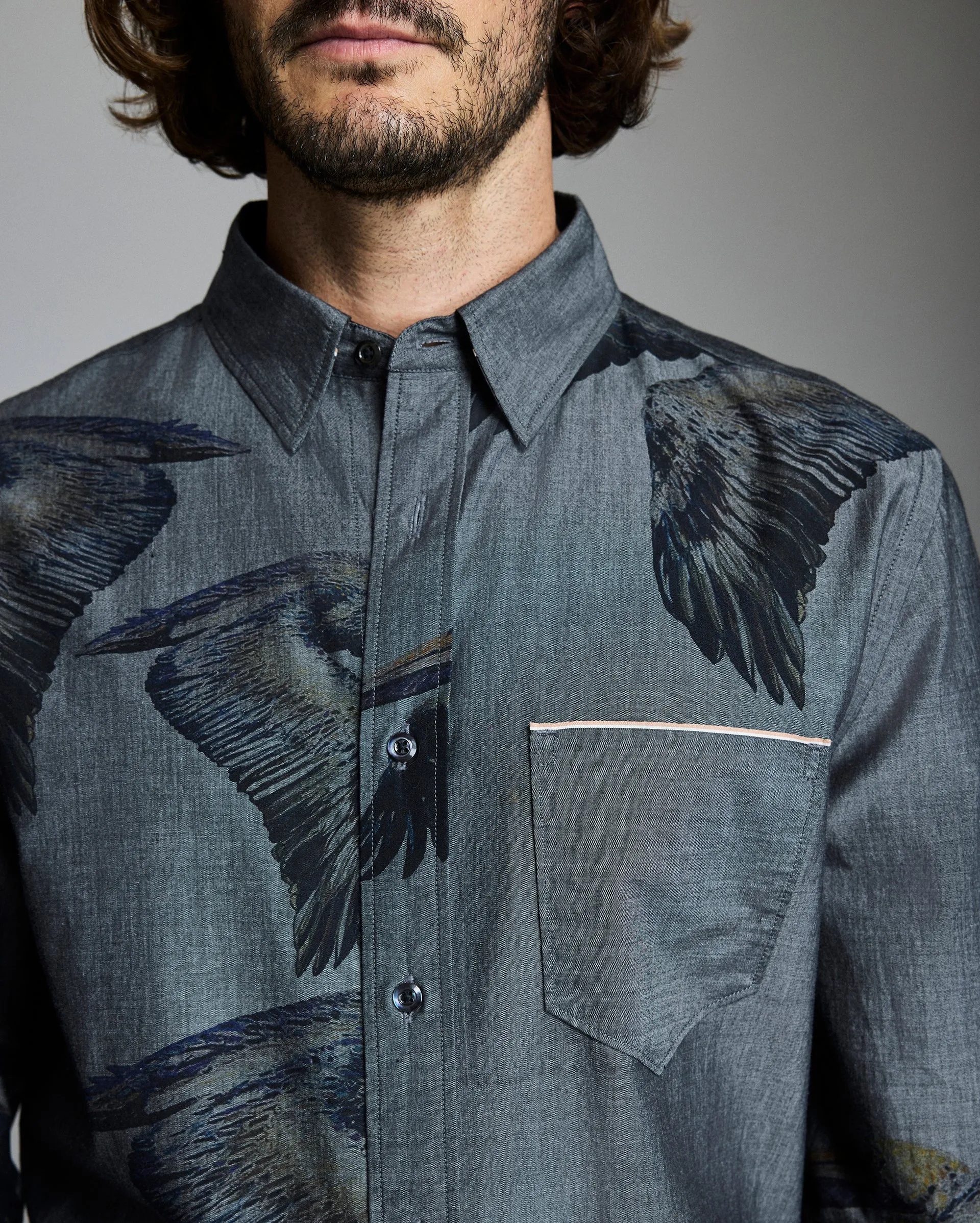 Bradley Gordon x Billy Reid Pelican MSL 1-Pocket Shirt sold by Billy Reid product image thumbnail 3