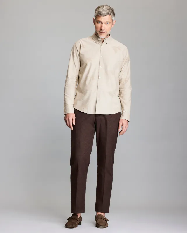 Bradley Gordon x Billy Reid Pelican Melange Wilson Shirt made by Billy Reid