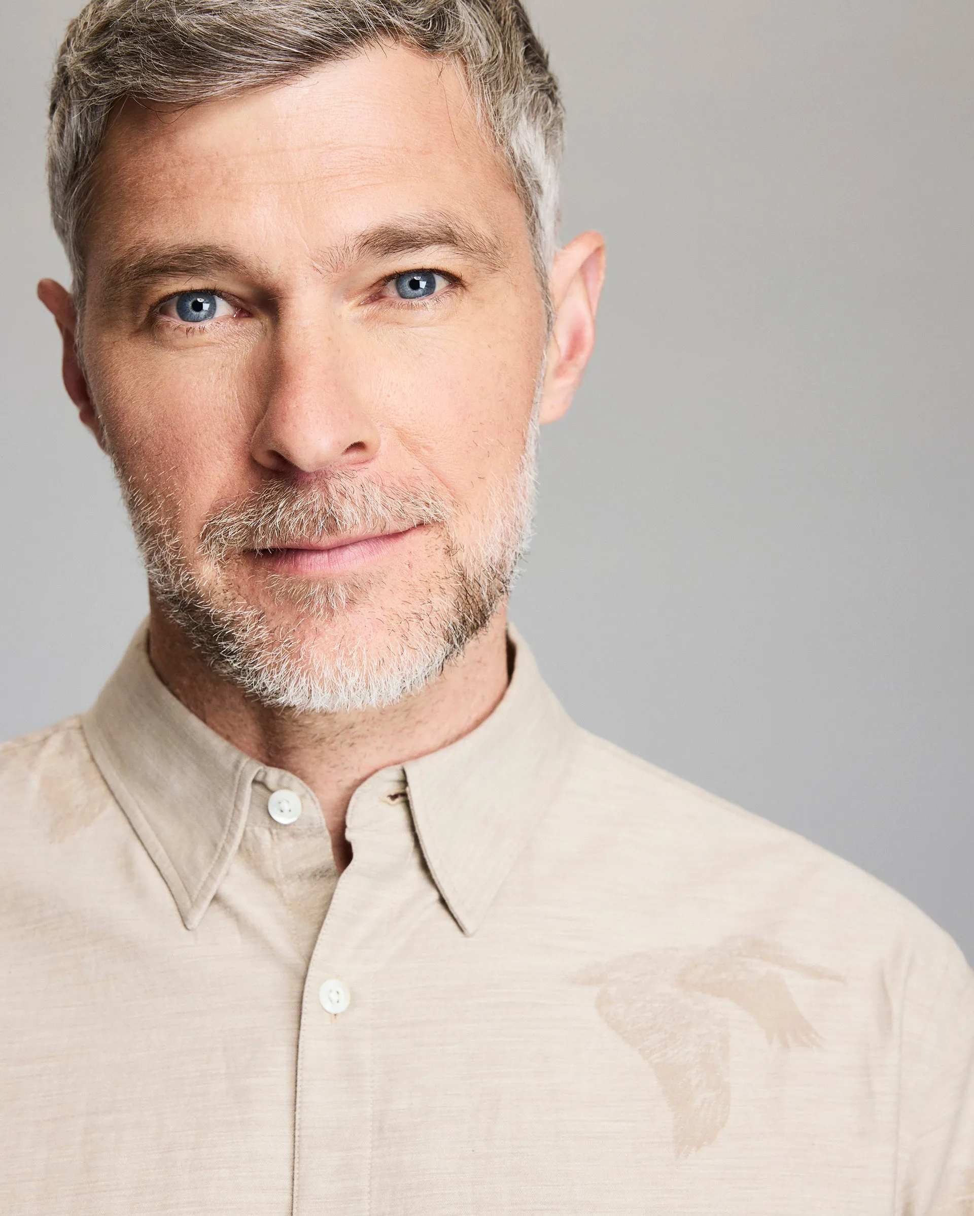 Bradley Gordon x Billy Reid Pelican Melange Wilson Shirt sold by Billy Reid product image thumbnail 2