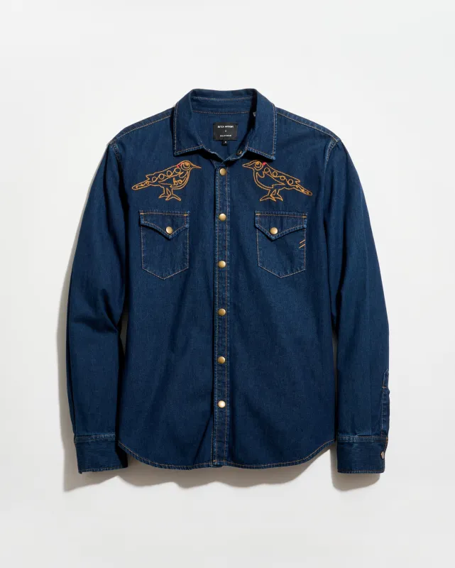 Butch Anthony x Billy Reid Yellowhammer Shoals Denim Shirt sold by Billy Reid