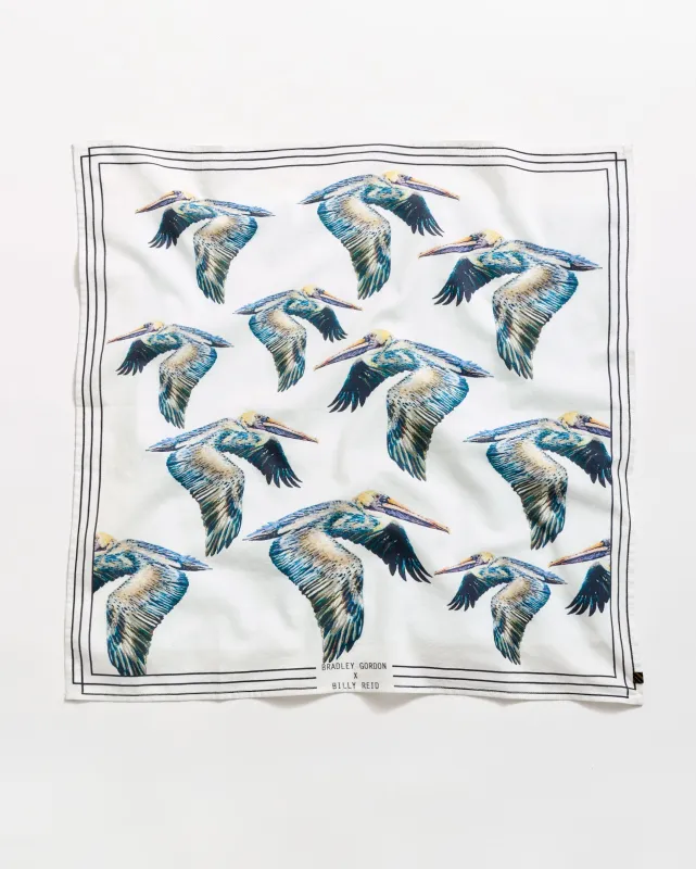 Bradley Gordon Pelican Bandana sold by Billy Reid
