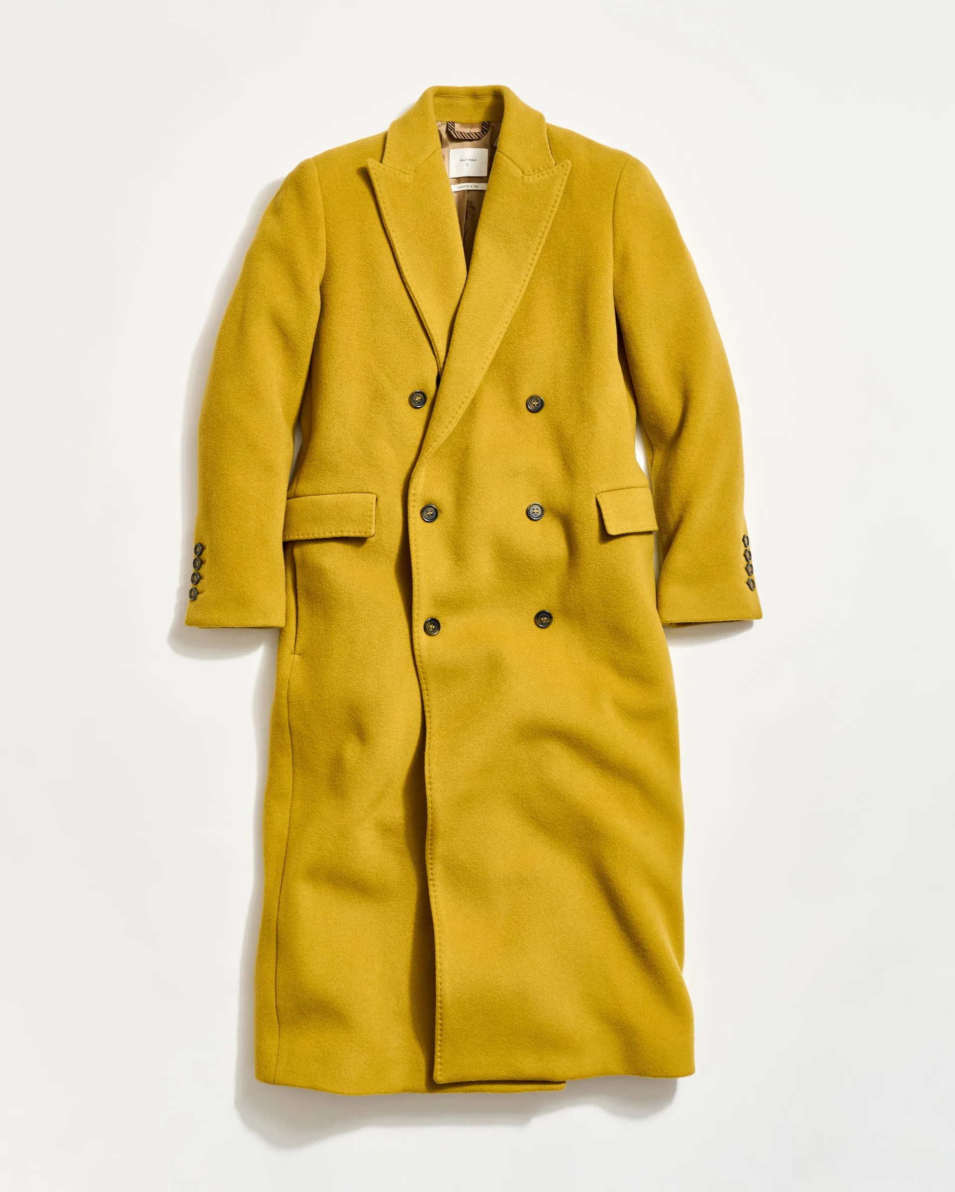 Wool Double Breasted Peak Lapel Coat sold by Billy Reid