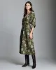Peony Jacquard Waist Pleat Dress sold by Billy Reid