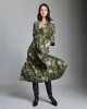 Peony Jacquard Waist Pleat Dress sold by Billy Reid