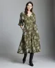 Peony Jacquard Waist Pleat Dress sold by Billy Reid