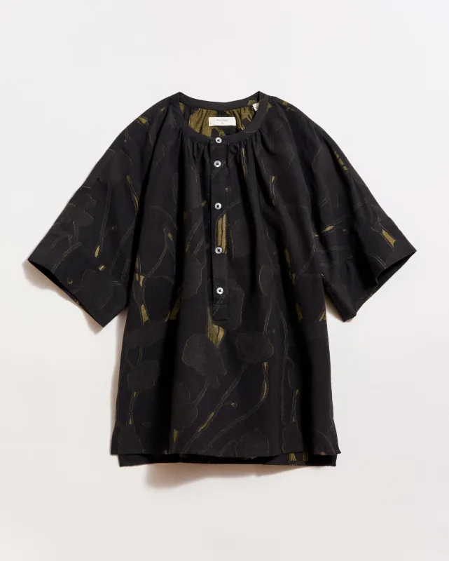 Poppy Jacquard Poet Blouse sold by Billy Reid