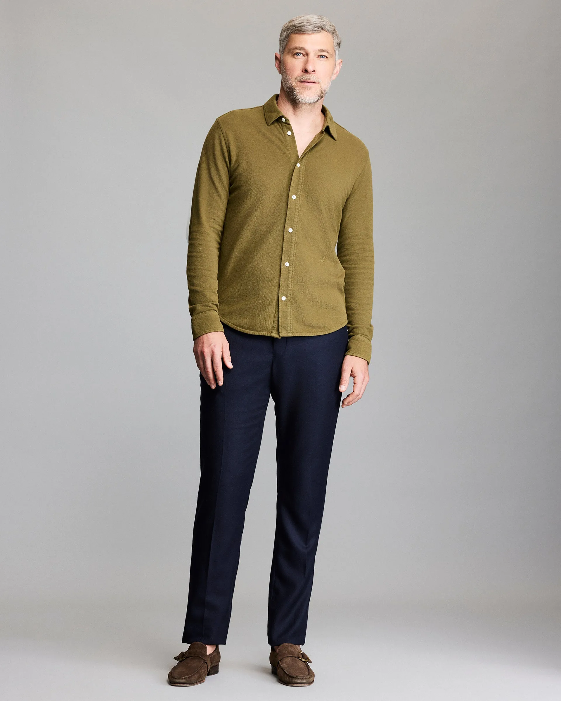 Long Sleeve Knit Yellowhammer Shirt sold by Billy Reid product image thumbnail 2