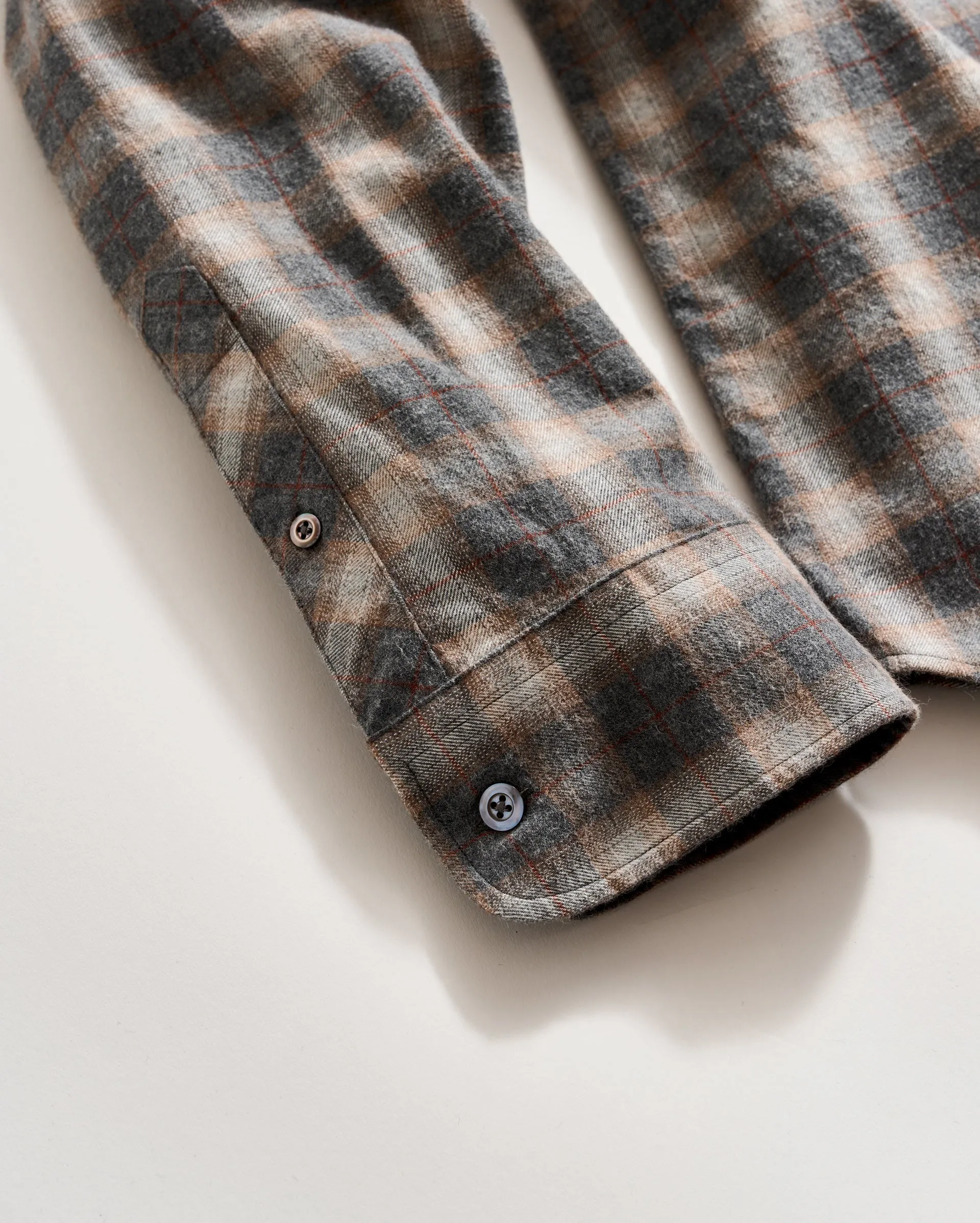 Melange Grid Plaid Wilson Shirt sold by Billy Reid product image thumbnail 4
