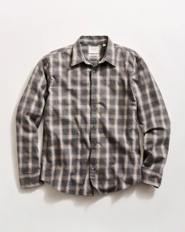 Melange Grid Plaid Wilson Shirt made by Billy Reid