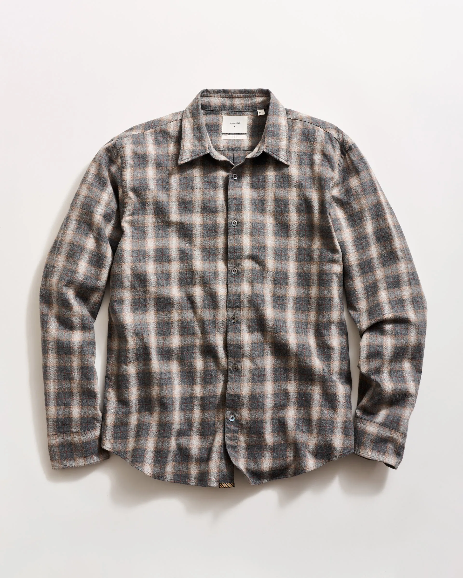 Melange Grid Plaid Wilson Shirt sold by Billy Reid