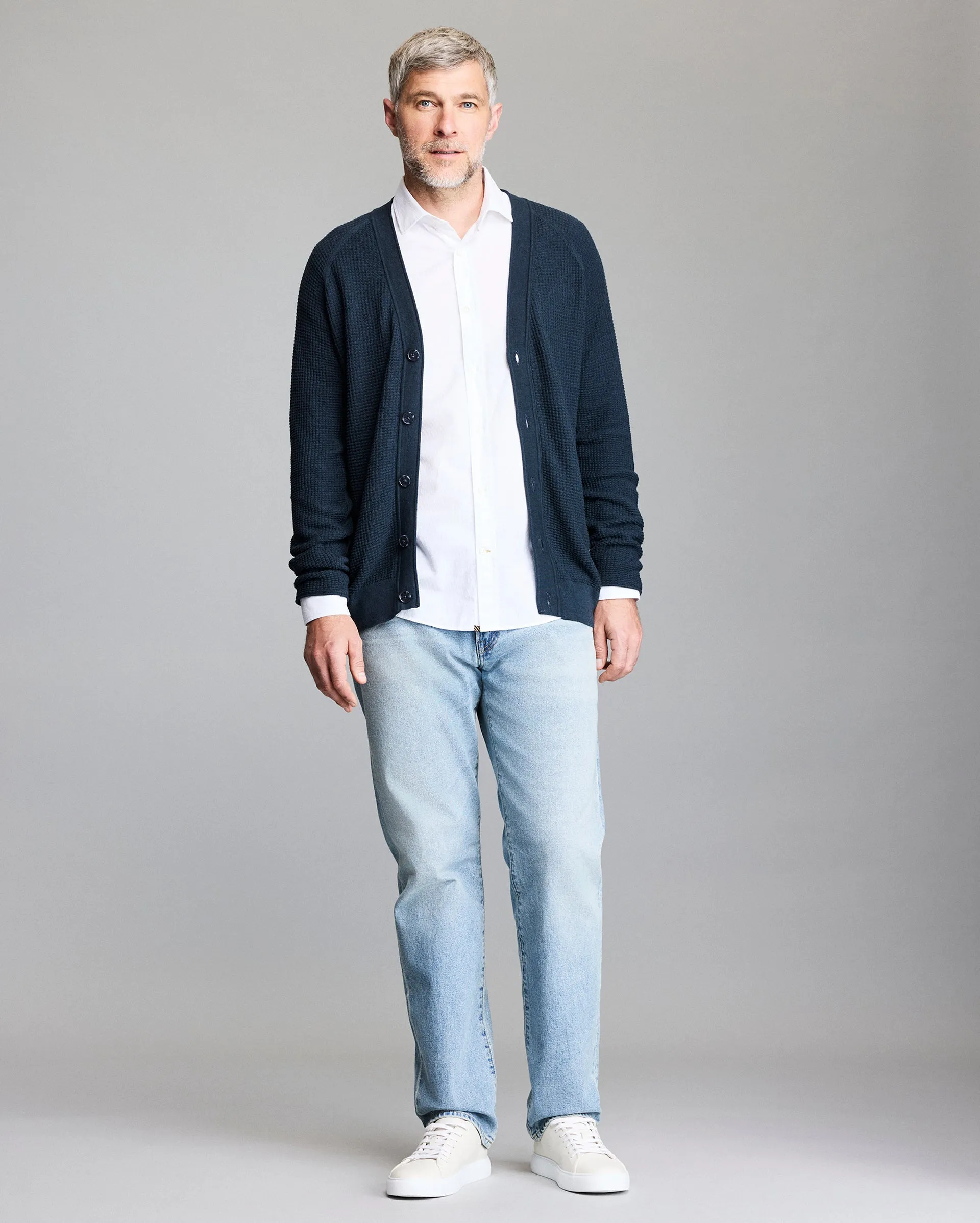 Mini Waffle Cardigan sold by Billy Reid product image thumbnail 2