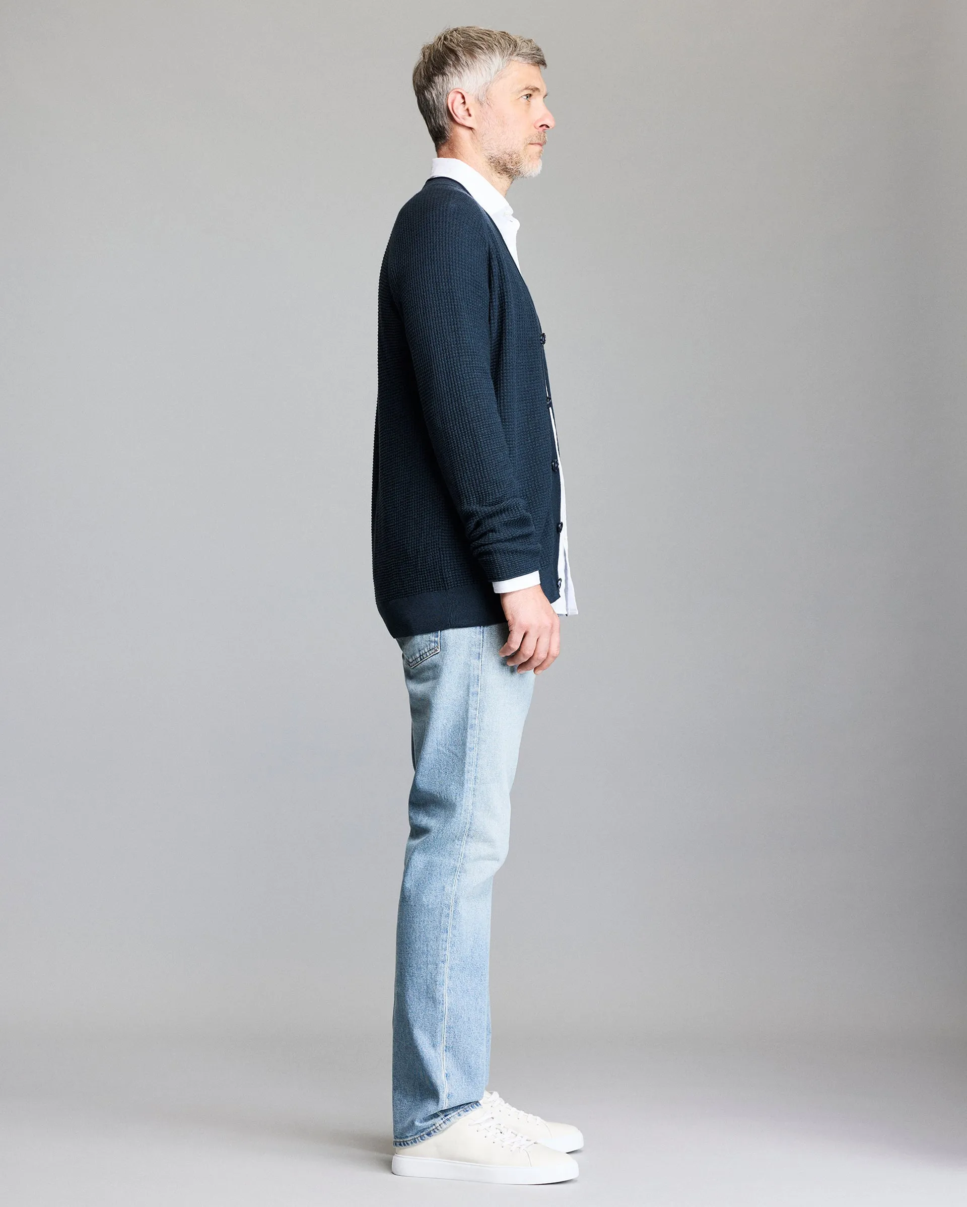 Mini Waffle Cardigan sold by Billy Reid product image thumbnail 3