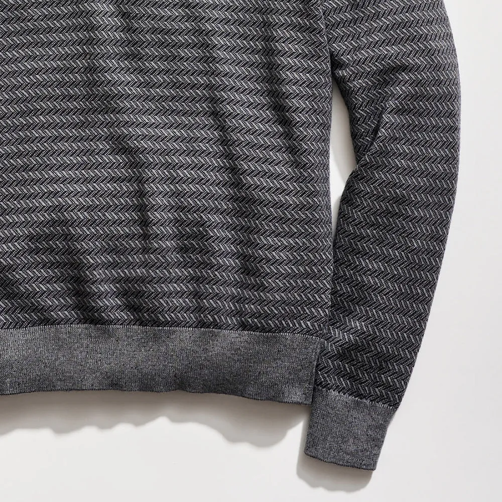 Long Sleeve Jacquard Sweater Polo sold by Billy Reid product image thumbnail 4