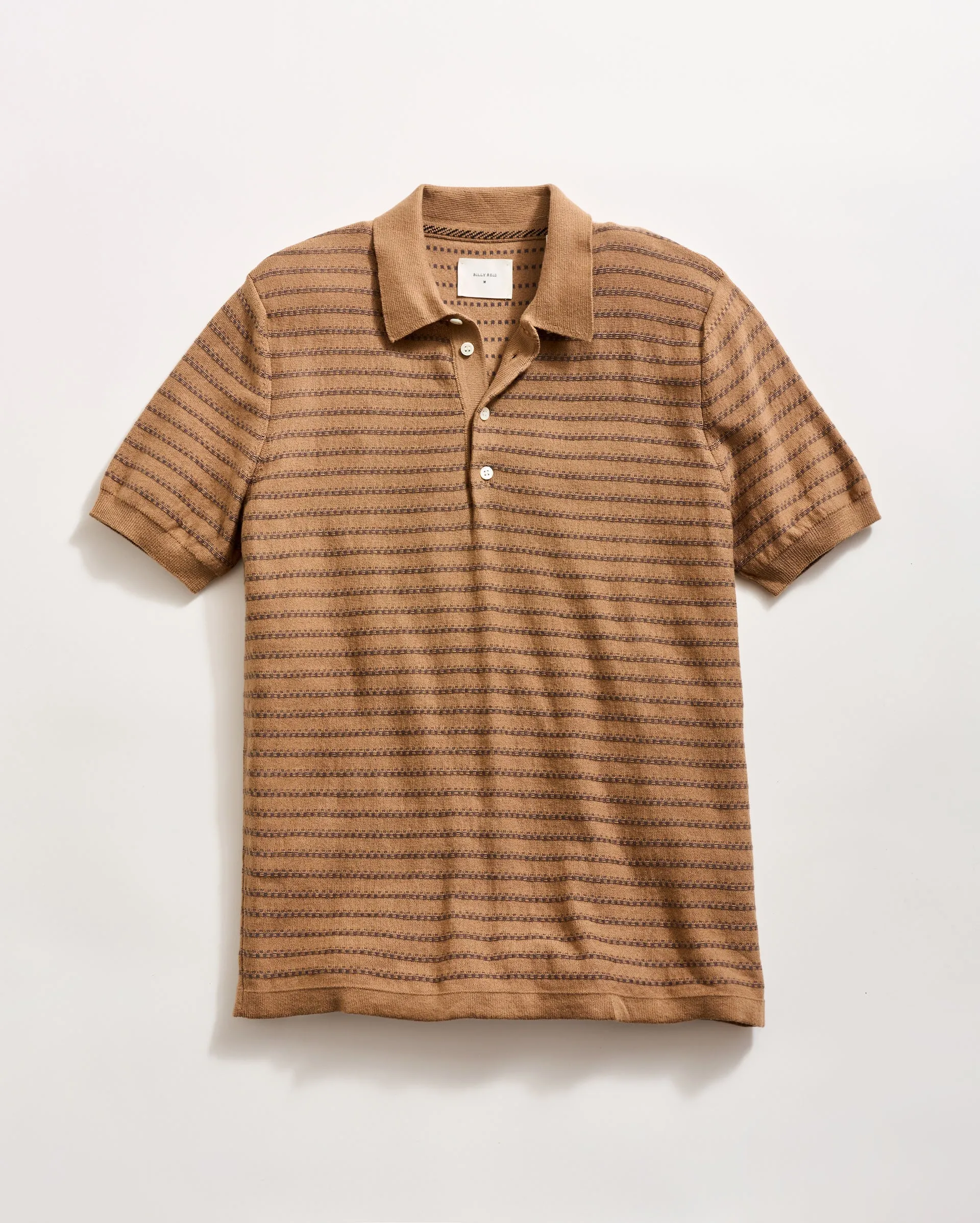 Textured Stripe Sweater Polo sold by Billy Reid