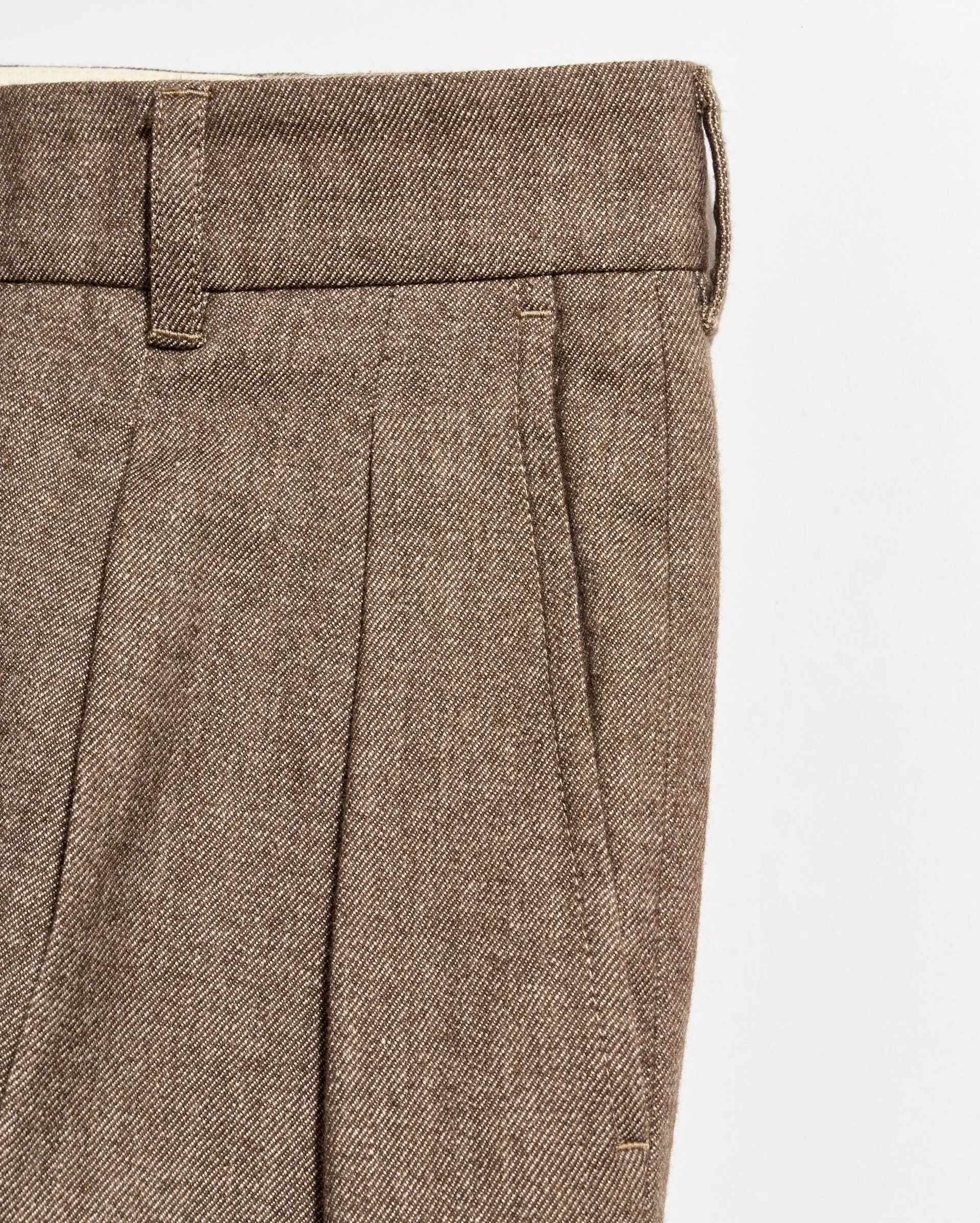 Twill Double Pleated Trouser sold by Billy Reid product image thumbnail 2