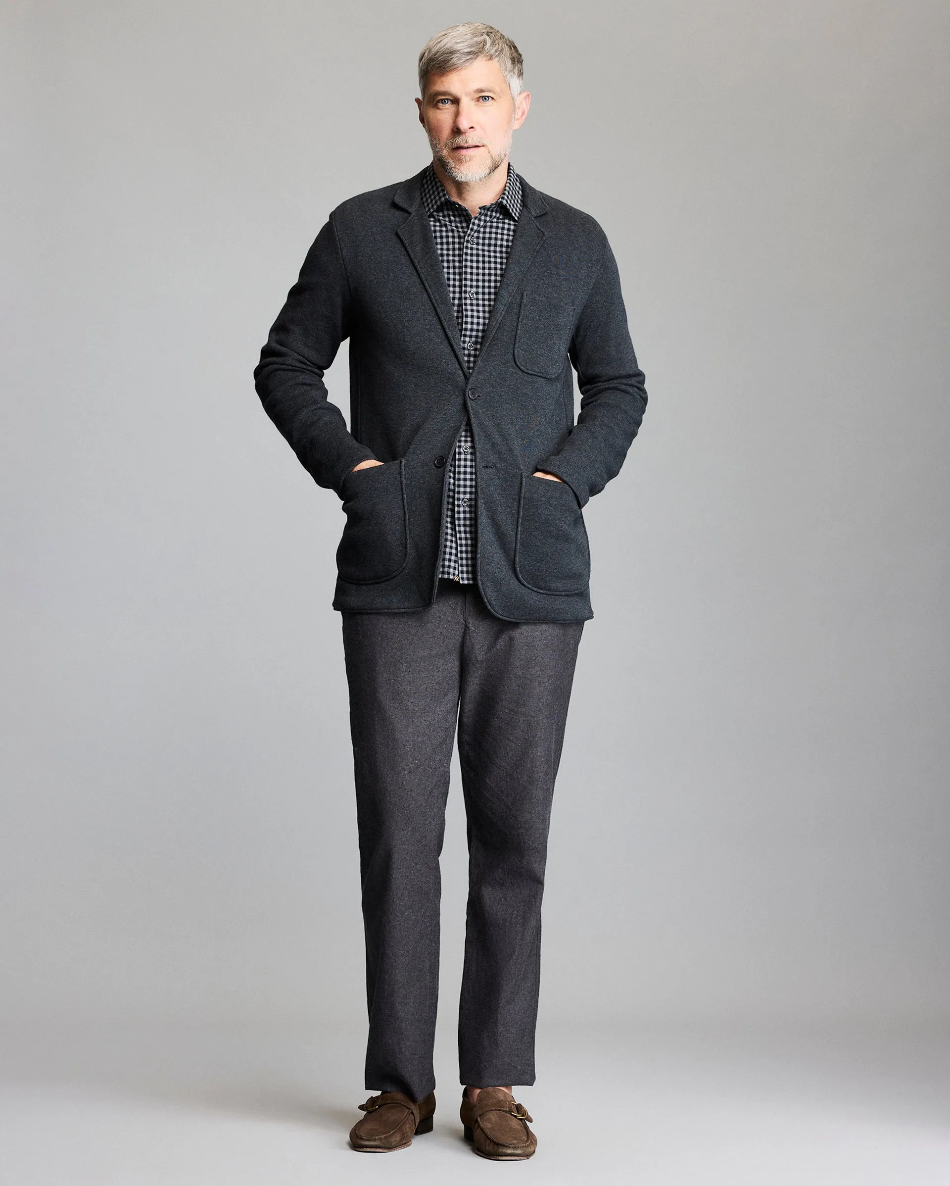 Heathered Knit Sport Coat sold by Billy Reid product image thumbnail 2
