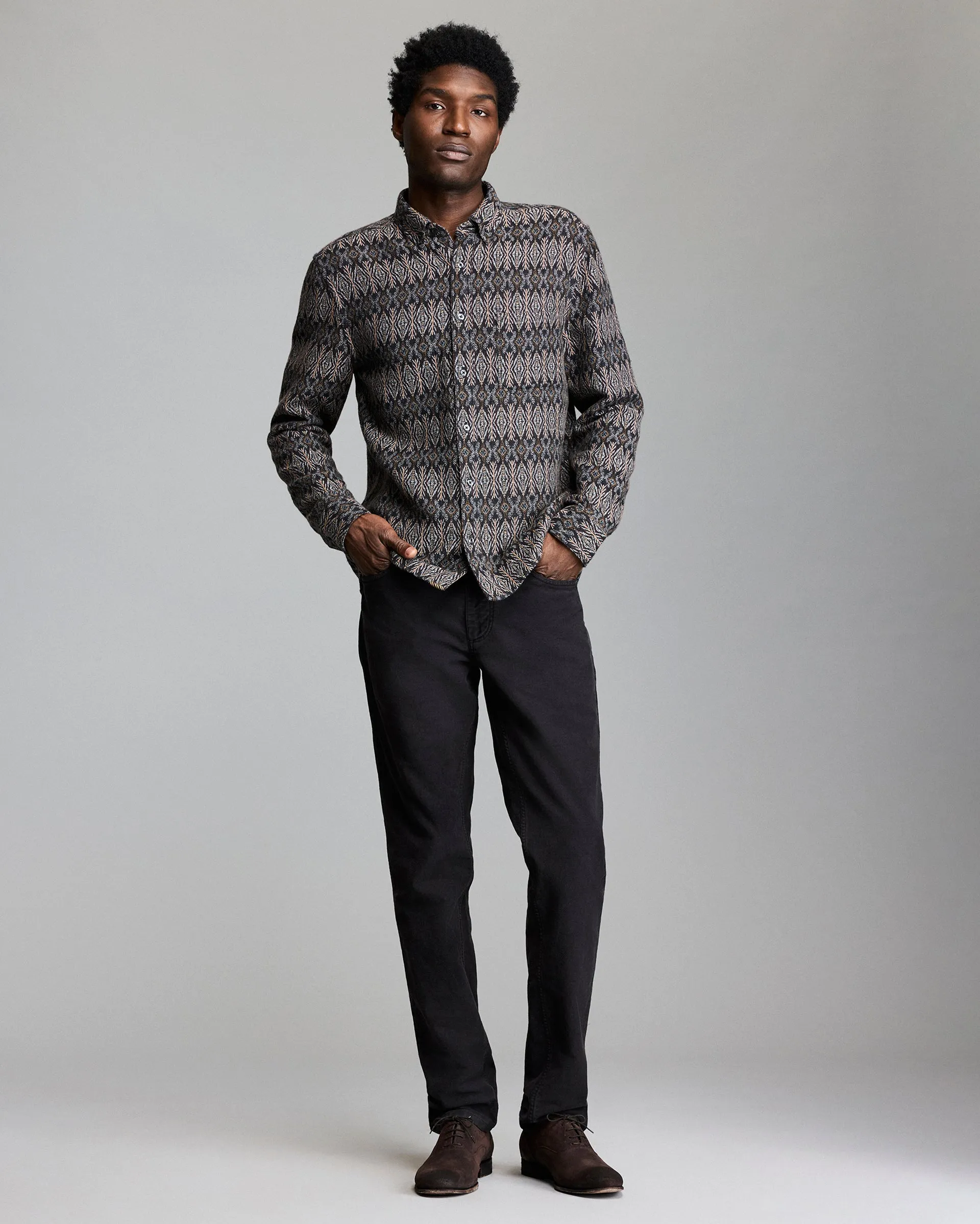 Folk Jacquard Tuscumbia Shirt Button Down sold by Billy Reid product image thumbnail 2