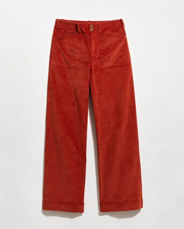 Velvet Twill Wide Leg Pant sold by Billy Reid