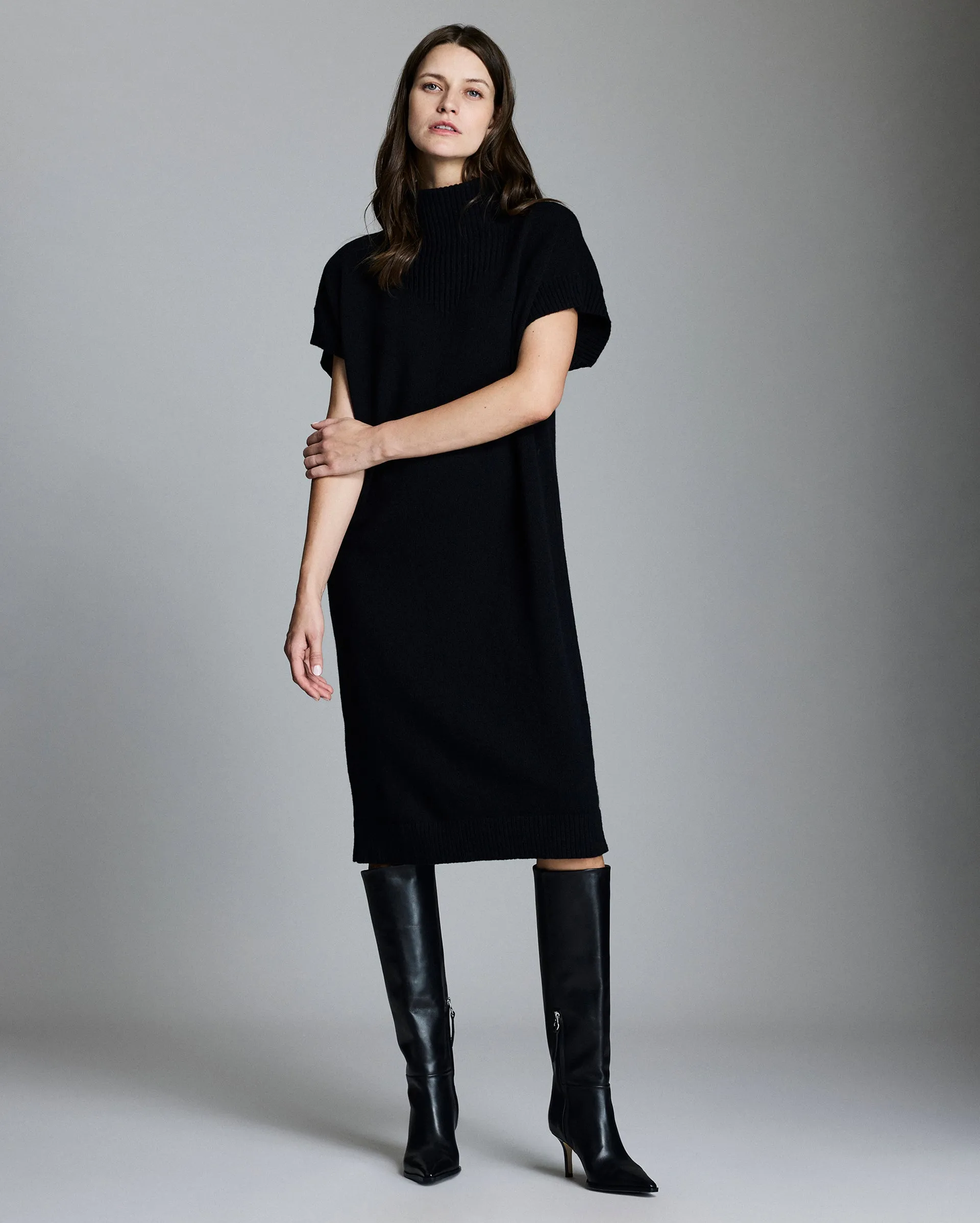 Funnel Neck Sweater Dress sold by Billy Reid product image thumbnail 3