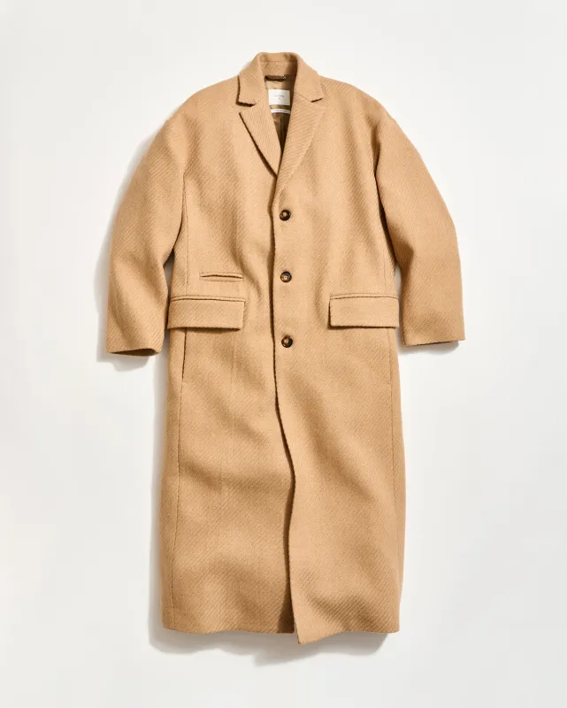 Heirloom Camel Overcoat sold by Billy Reid
