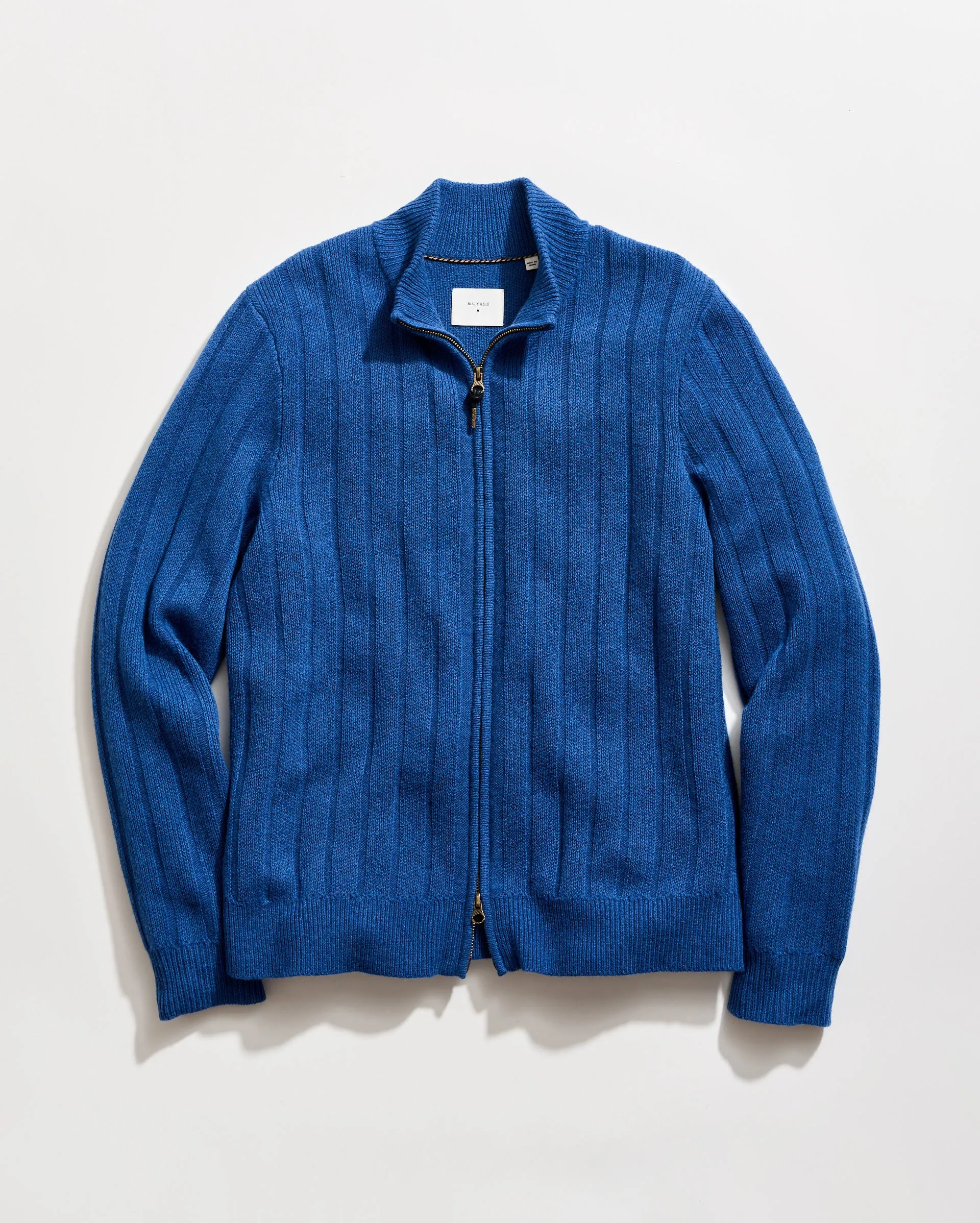Merino Wool Rib Full Zip Cardigan sold by Billy Reid