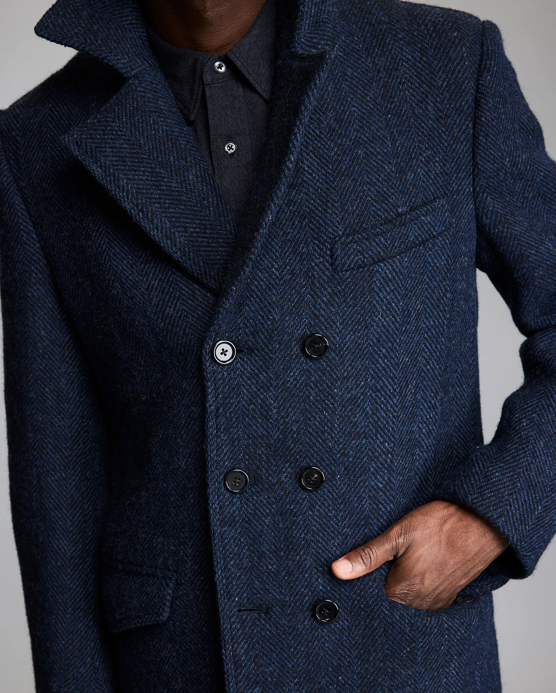 Herringbone Bowery Coat sold by Billy Reid product image thumbnail 5