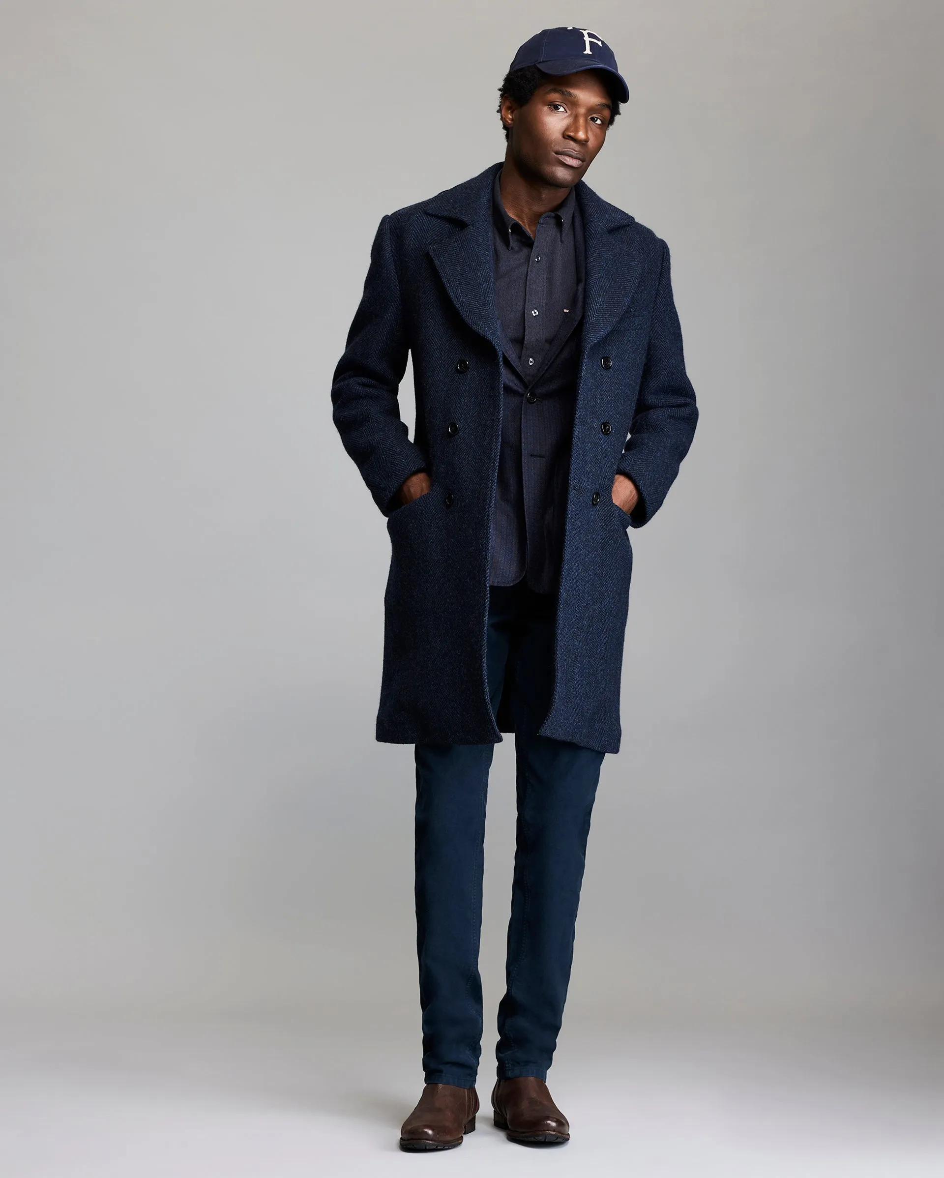 Herringbone Bowery Coat sold by Billy Reid product image thumbnail 2
