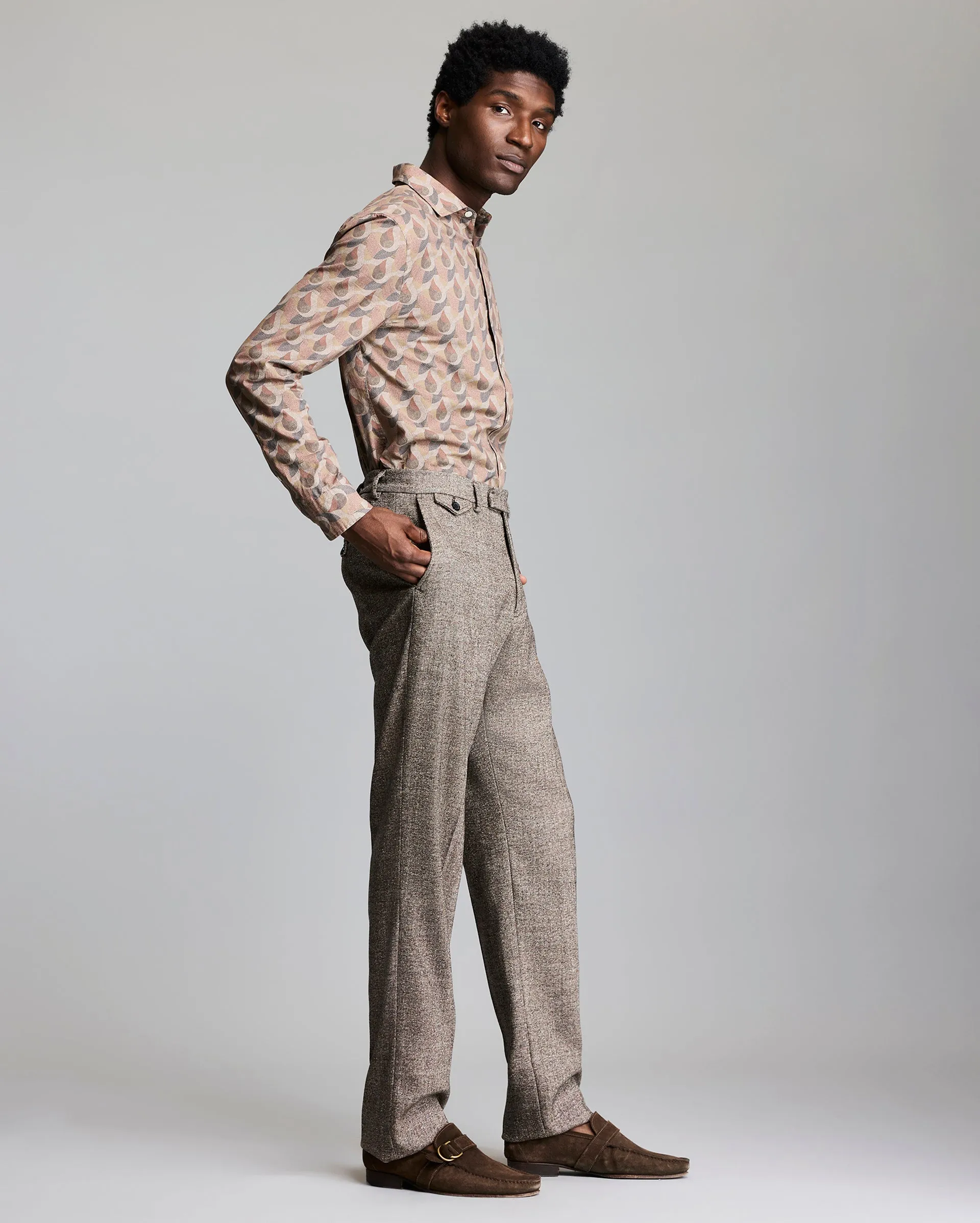 Wool Silk Flat Front Trouser sold by Billy Reid product image thumbnail 3