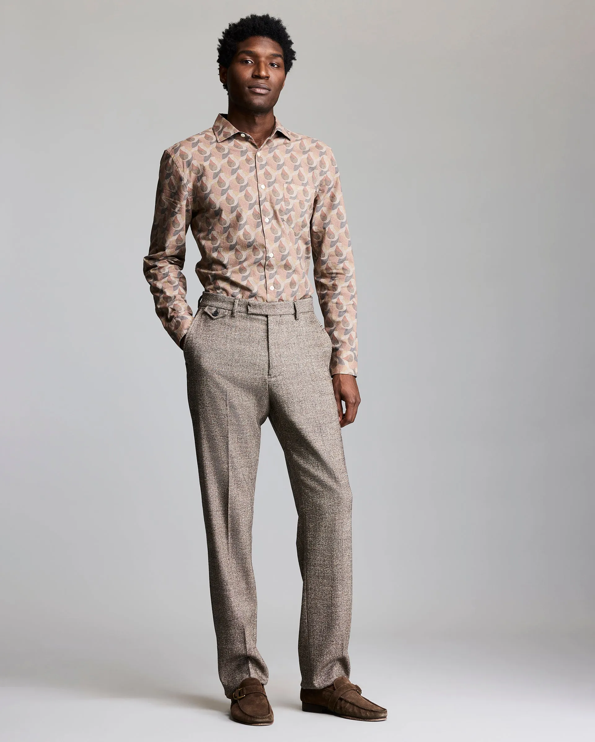 Wool Silk Flat Front Trouser sold by Billy Reid product image thumbnail 2