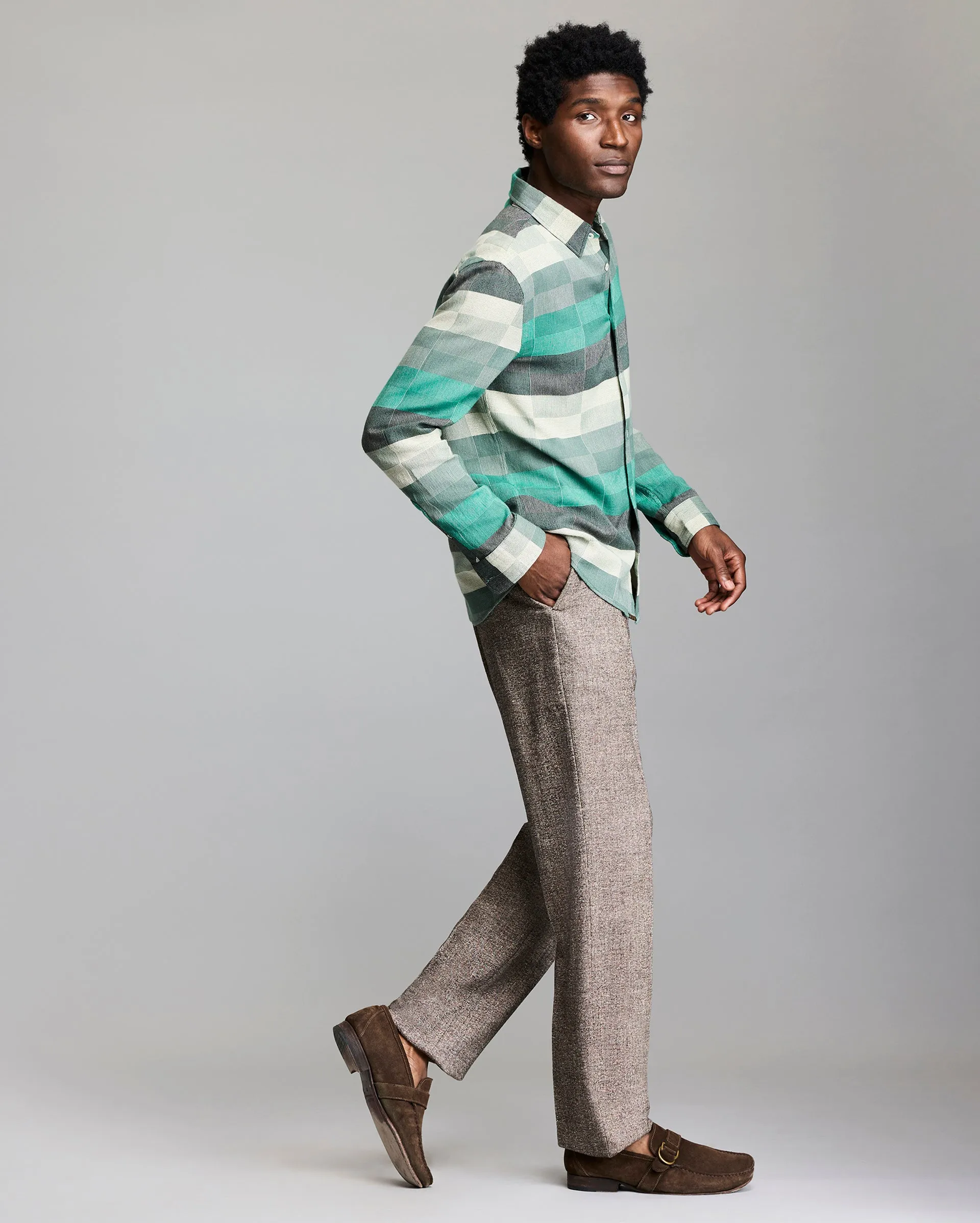 Box Jacquard Wilson Shirt sold by Billy Reid product image thumbnail 3