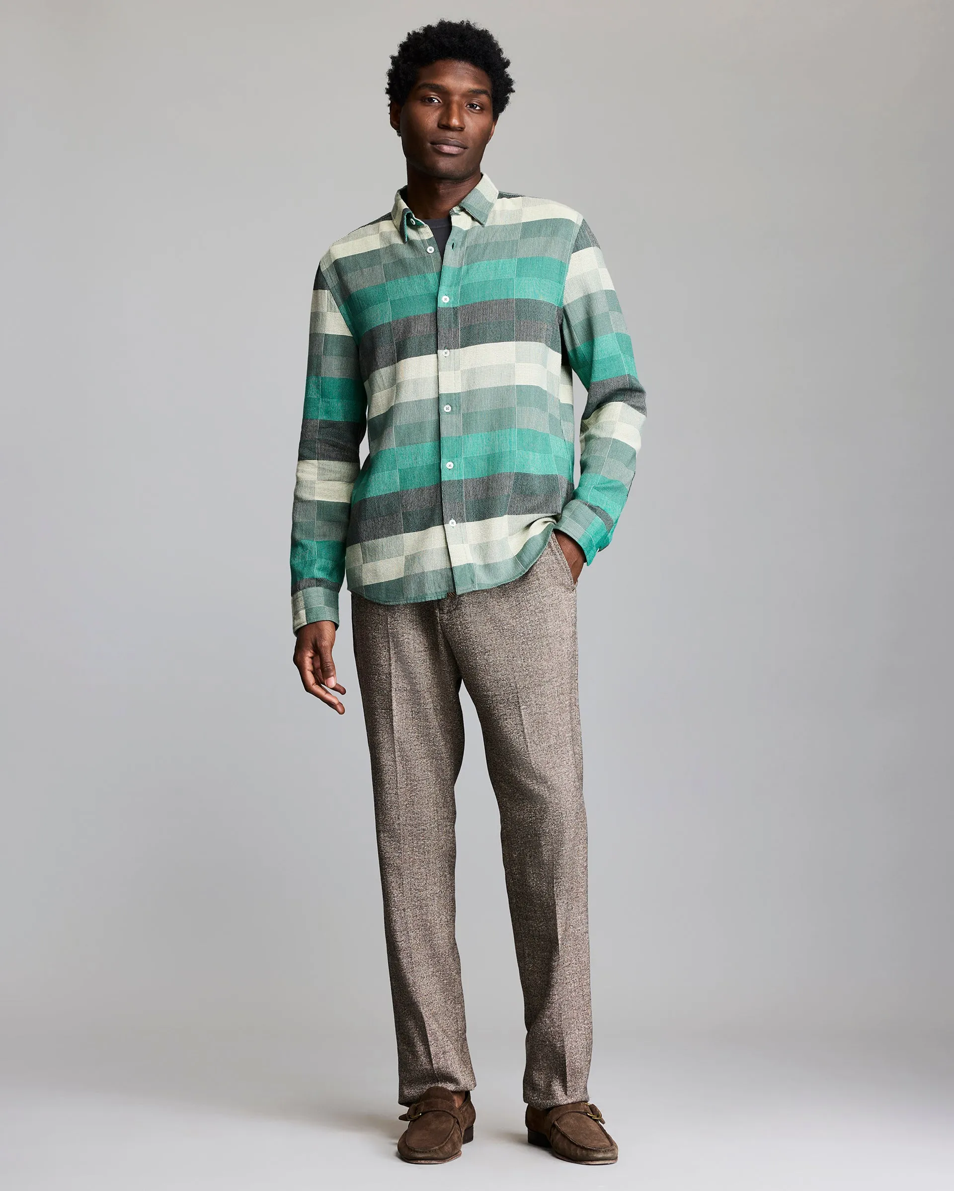 Box Jacquard Wilson Shirt sold by Billy Reid product image thumbnail 2