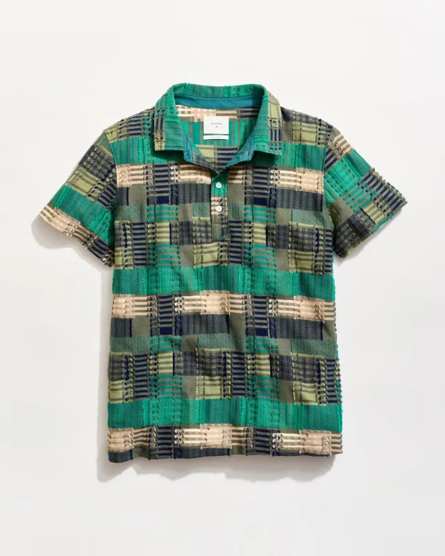 Numajiri Box Jacquard Polo sold by Billy Reid